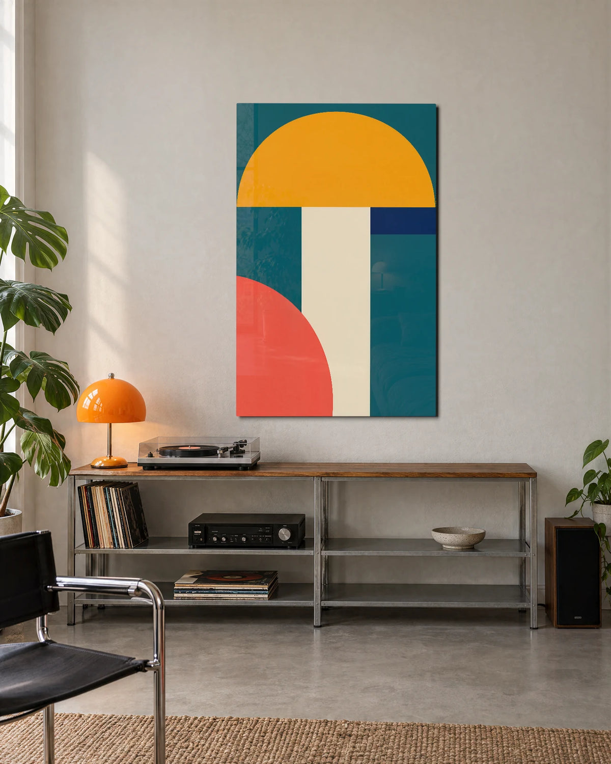 Sun and Column — shown in a living space