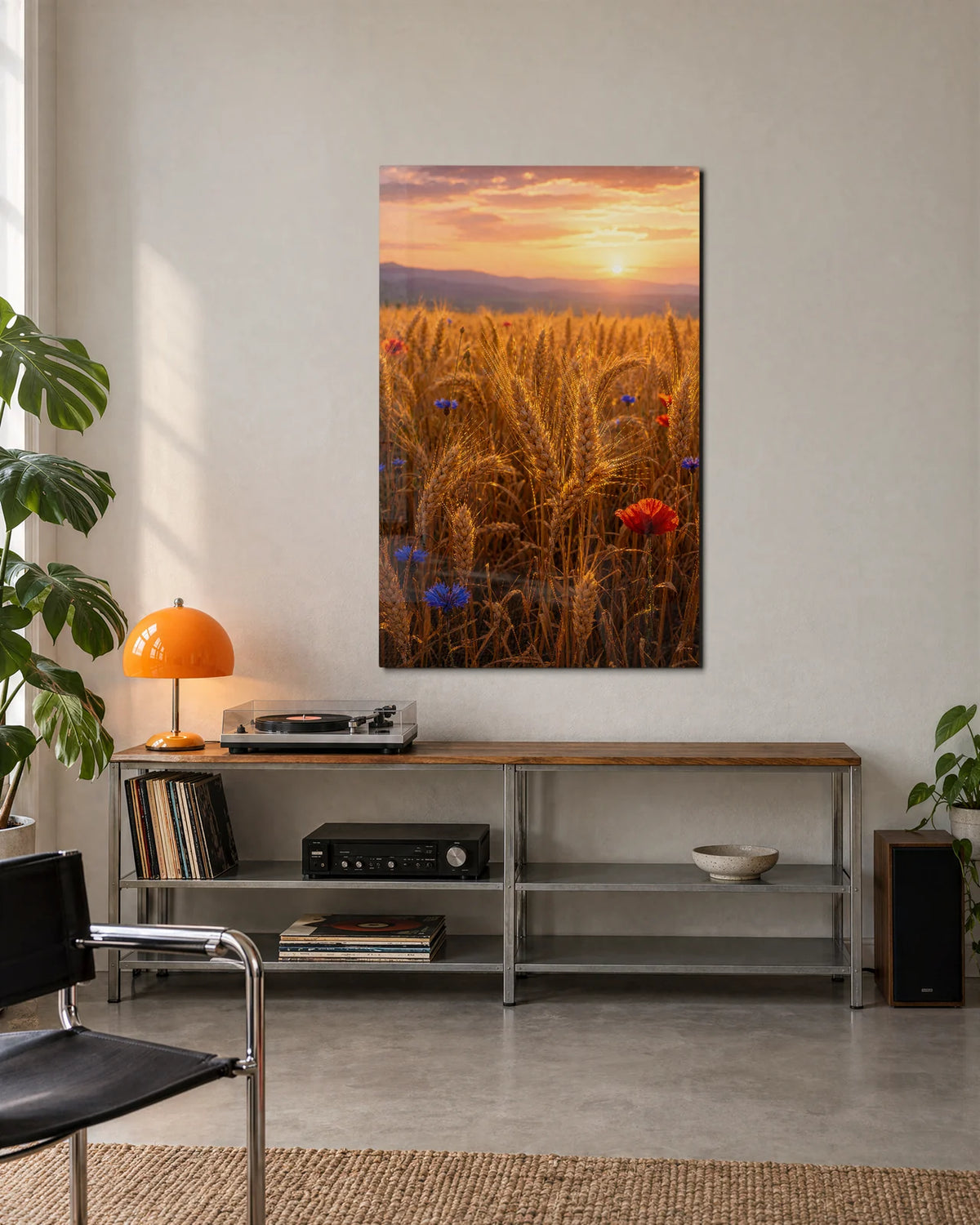 Flowers in the Wheat — shown in a living space