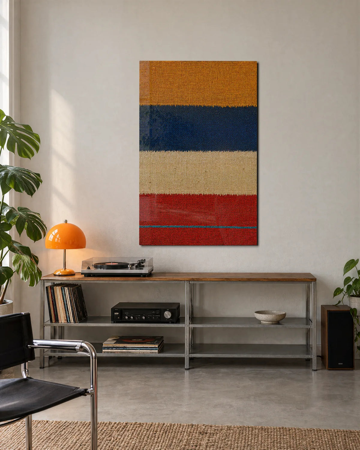 Bands of Texture — shown in a living space