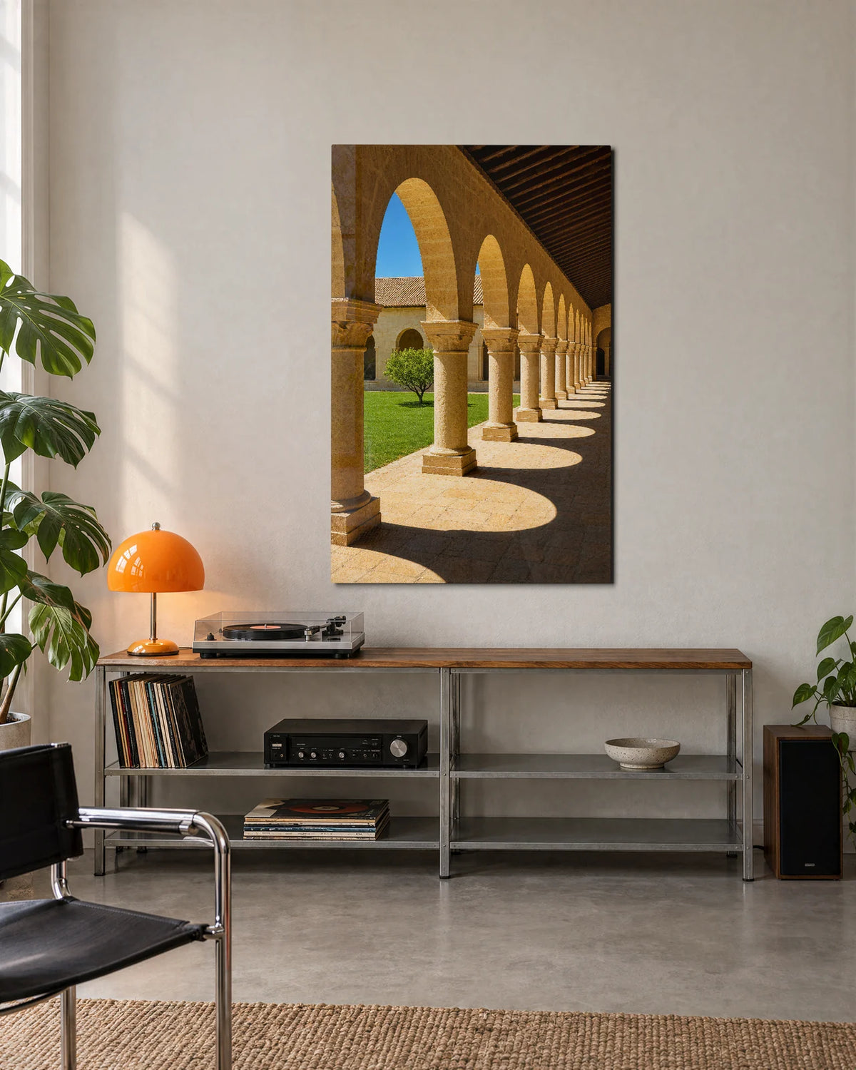 Light through the Arches — shown in a living space