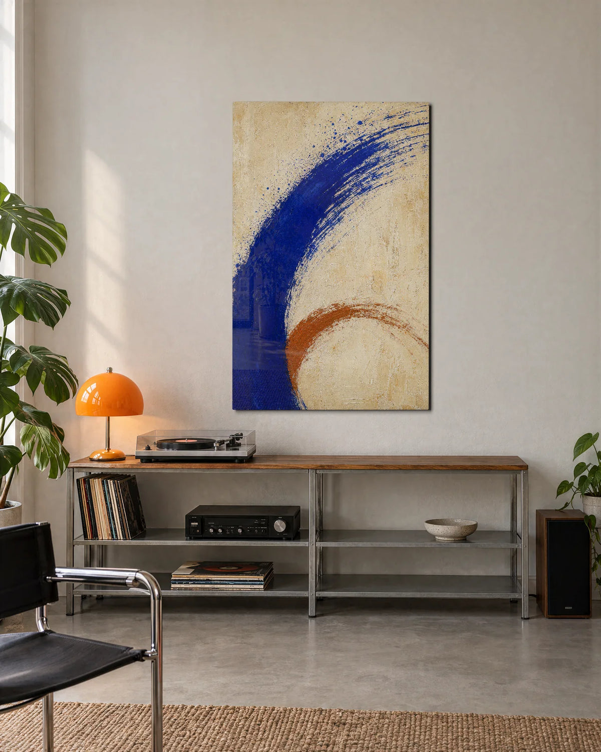 Cobalt Sweep — shown in a living space