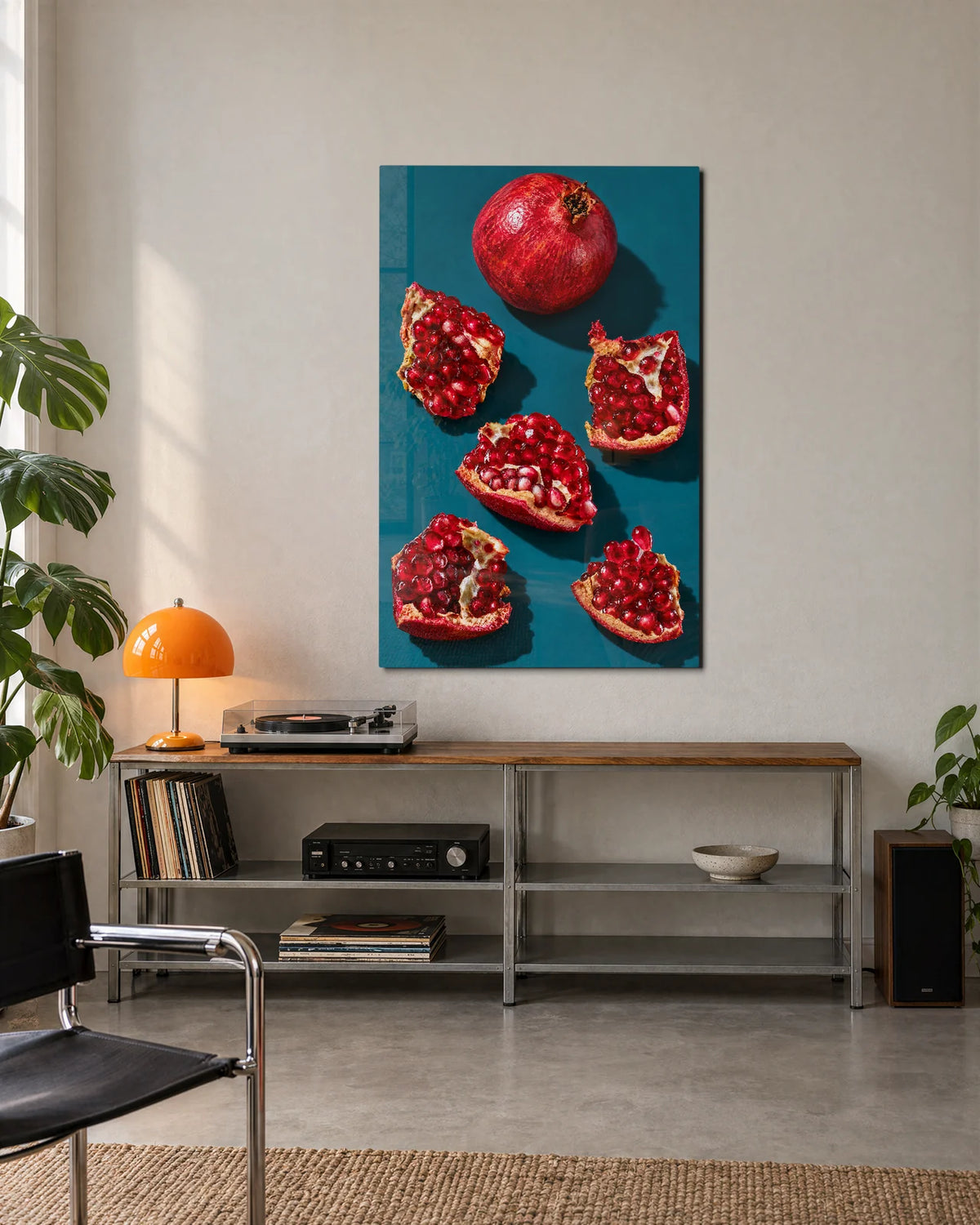 Pomegranate Pieces — shown in a living space
