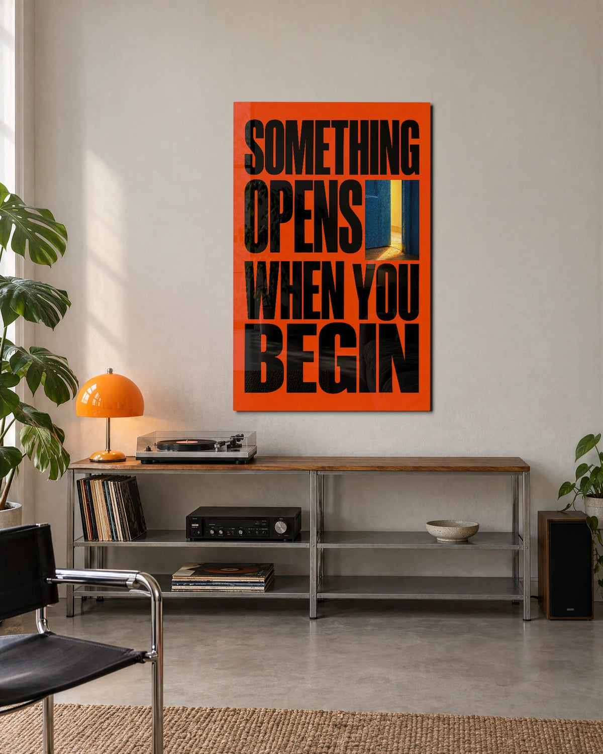 Something Opens — shown in a living space