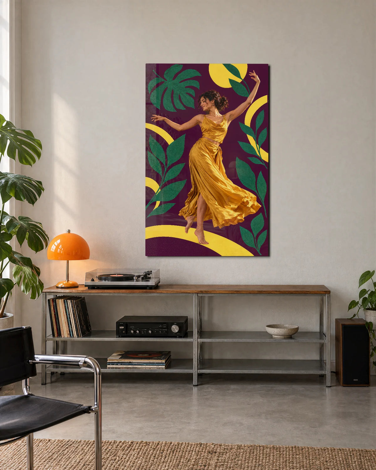 Dance Among Leaves — shown in a living space