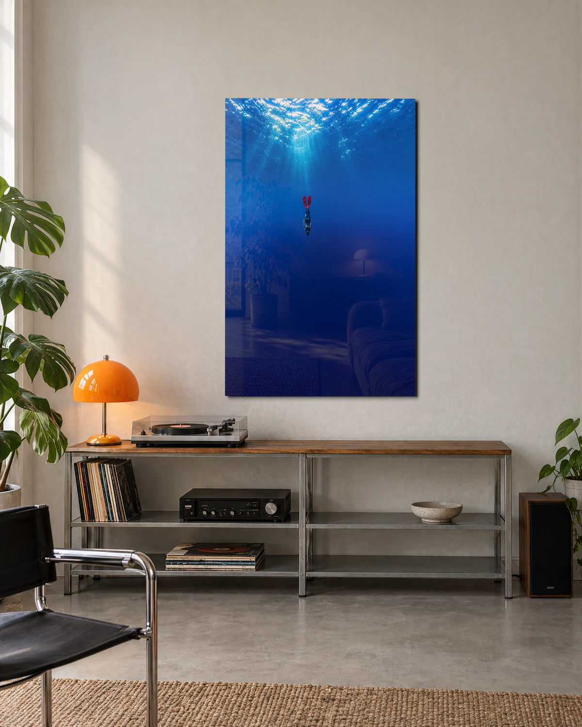 Into the Blue — shown in a living space