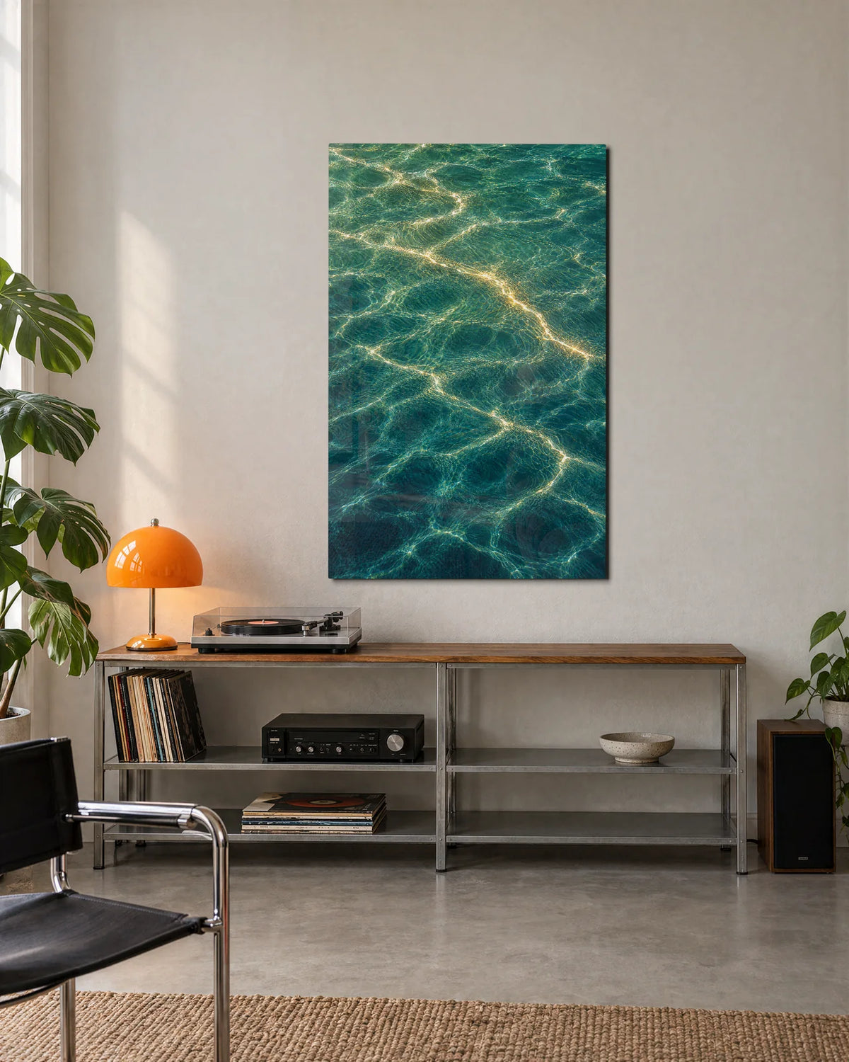 Sun on the Water — shown in a living space