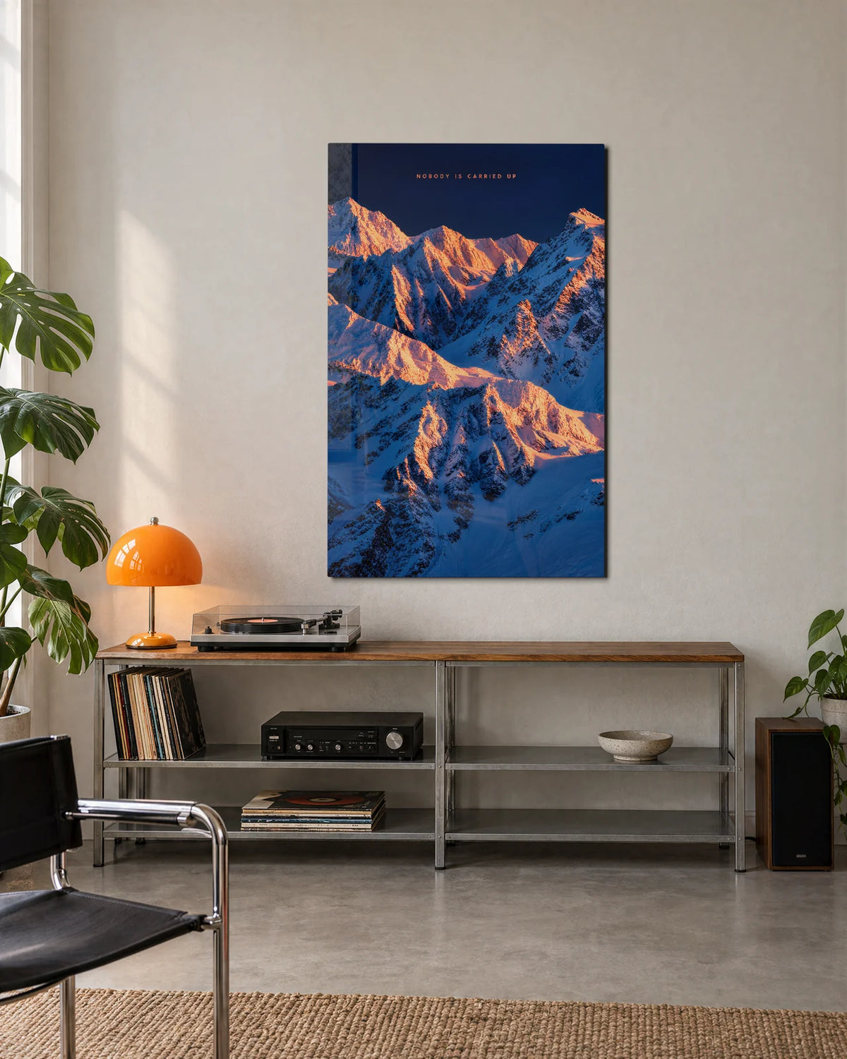 Nobody Is Carried Up — shown in a living space