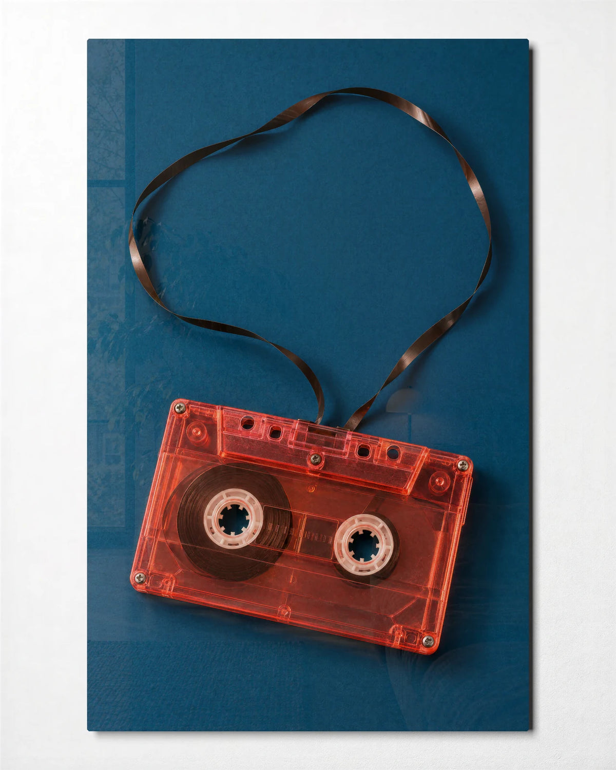 Tape with a Heart — front view of glass wall art