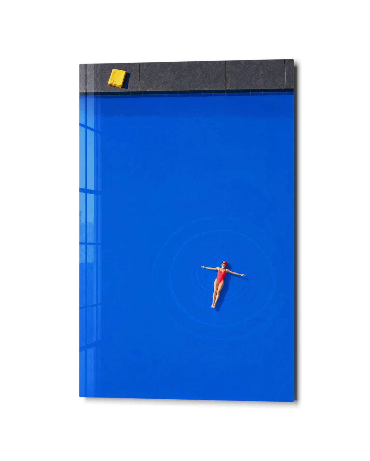 An Afternoon Afloat — studio view of glass wall art