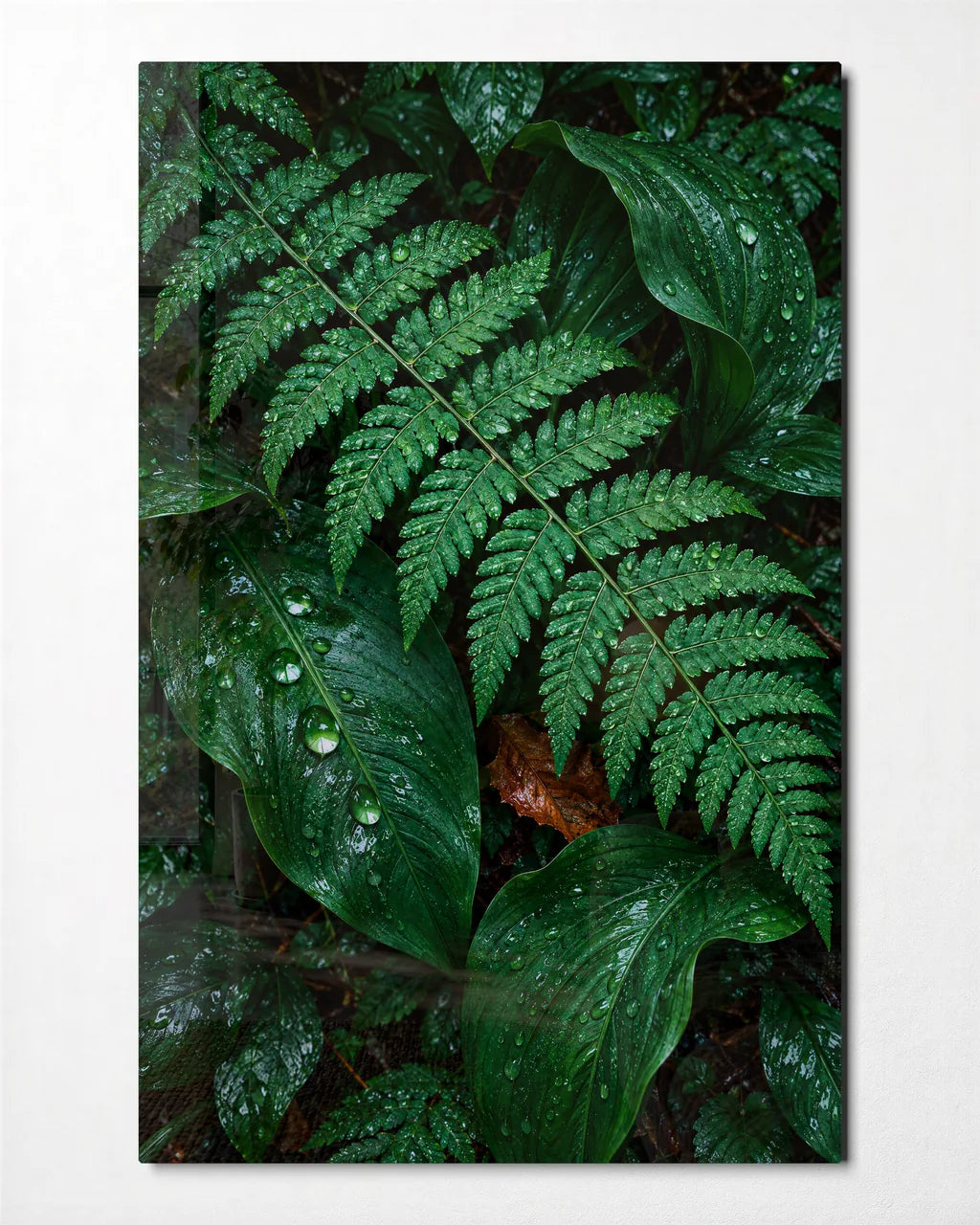 After the Rain — front view of glass wall art