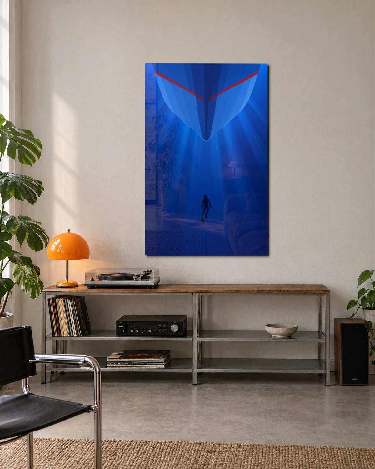 Under the Hull — shown in a living space