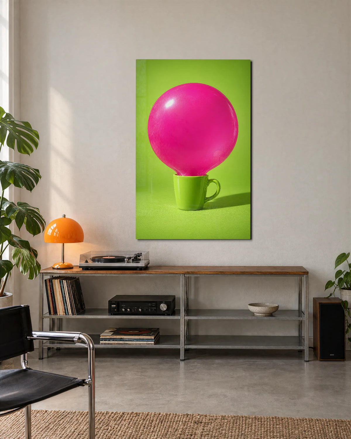 Cup of Pink — shown in a living space