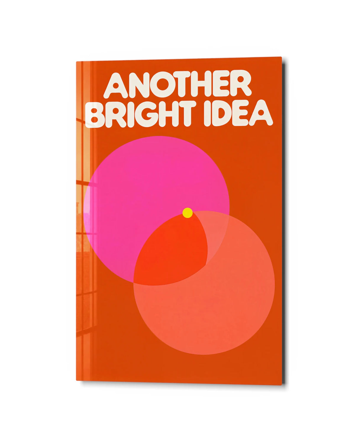 Another Bright Idea — studio view of glass wall art