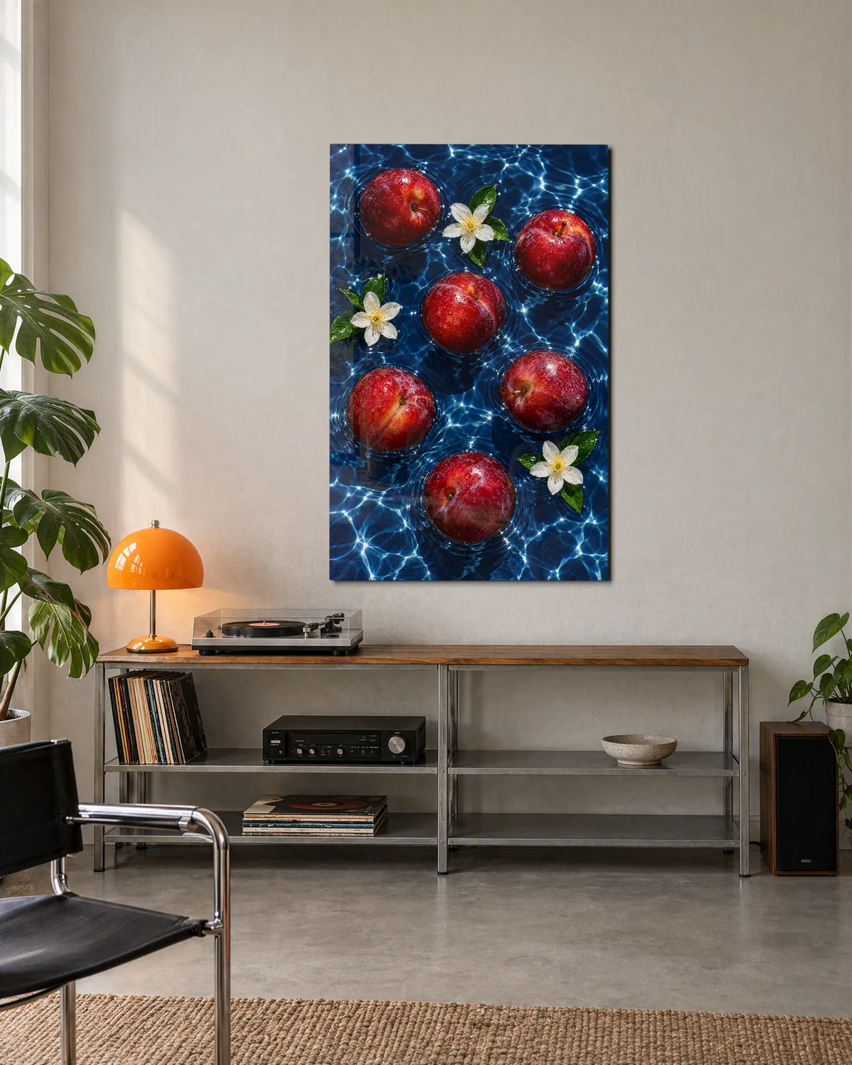 Apples Afloat — shown in a living space