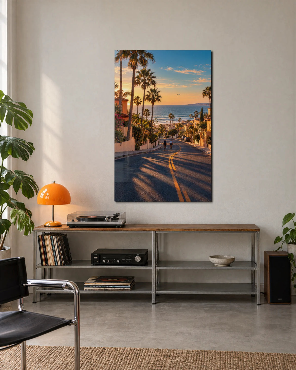 Downhill to the Sea — shown in a living space