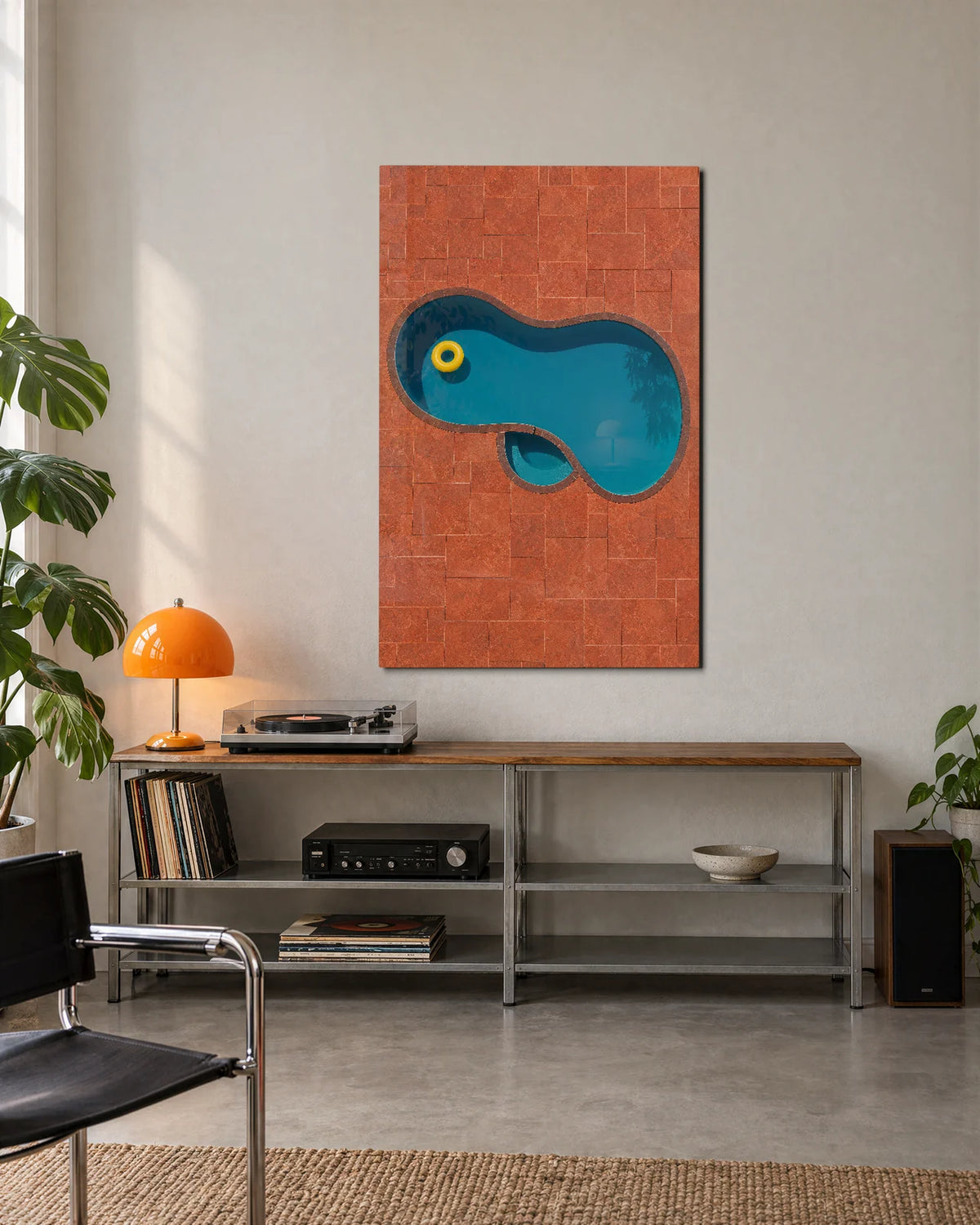 Pool and Yellow Ring — shown in a living space