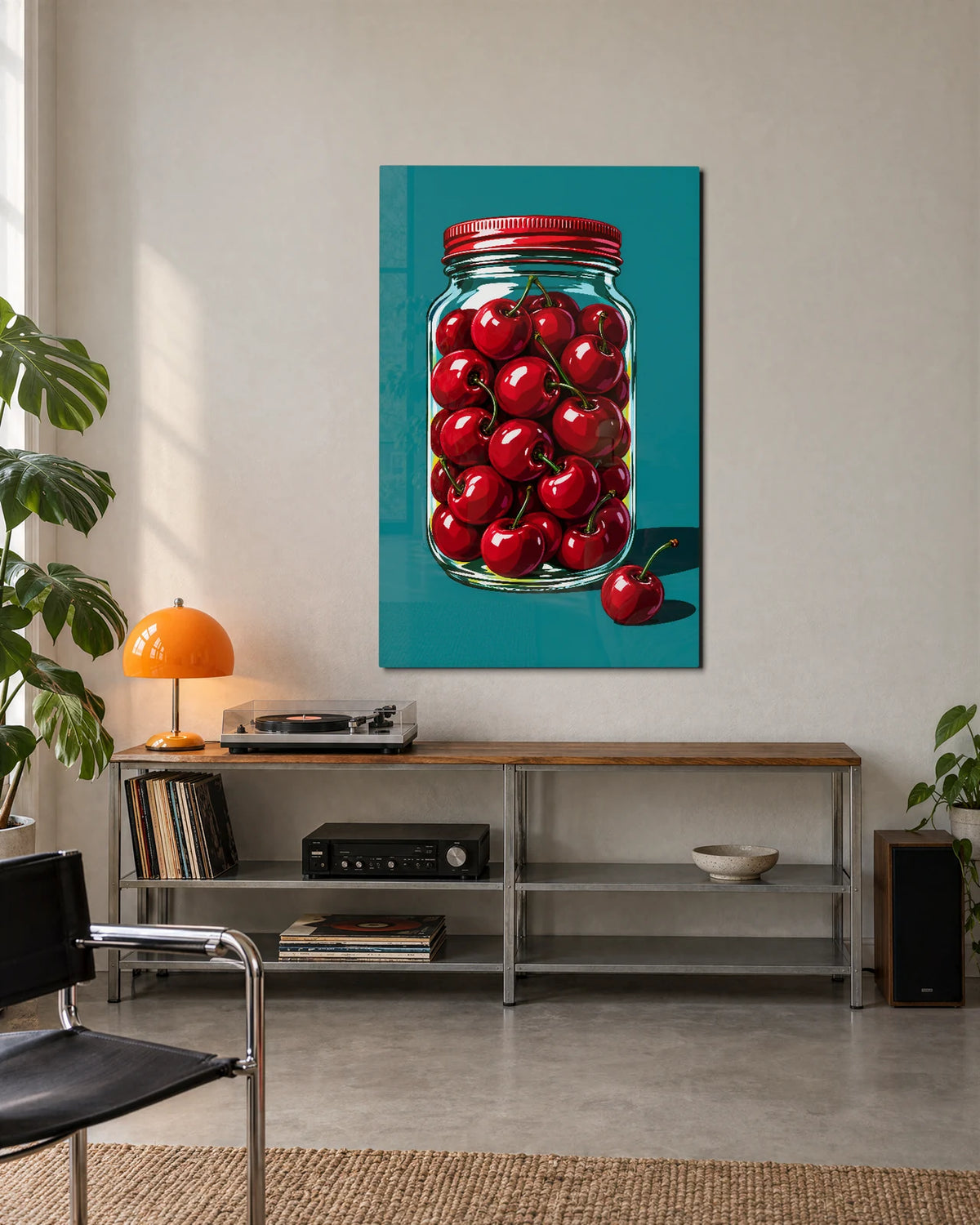 Cherries by the Jar — shown in a living space