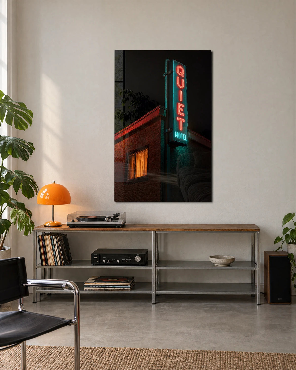 Quiet Motel — shown in a living space