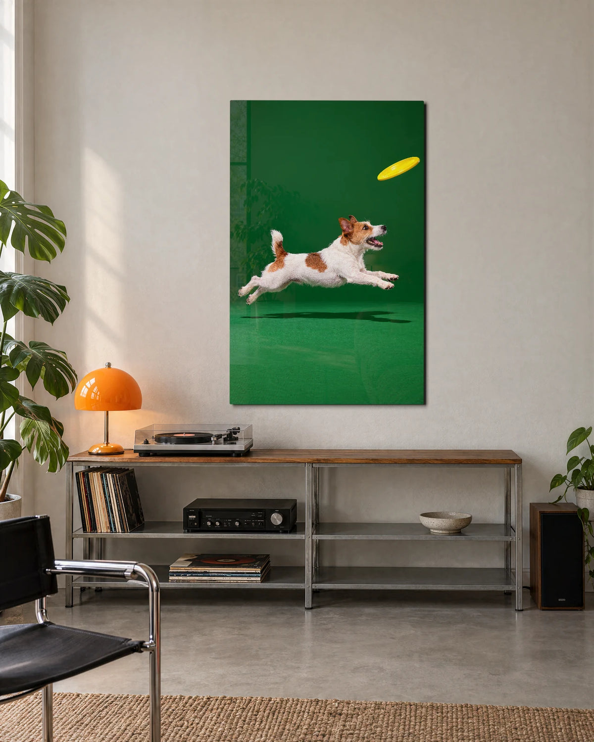 One More Throw — shown in a living space