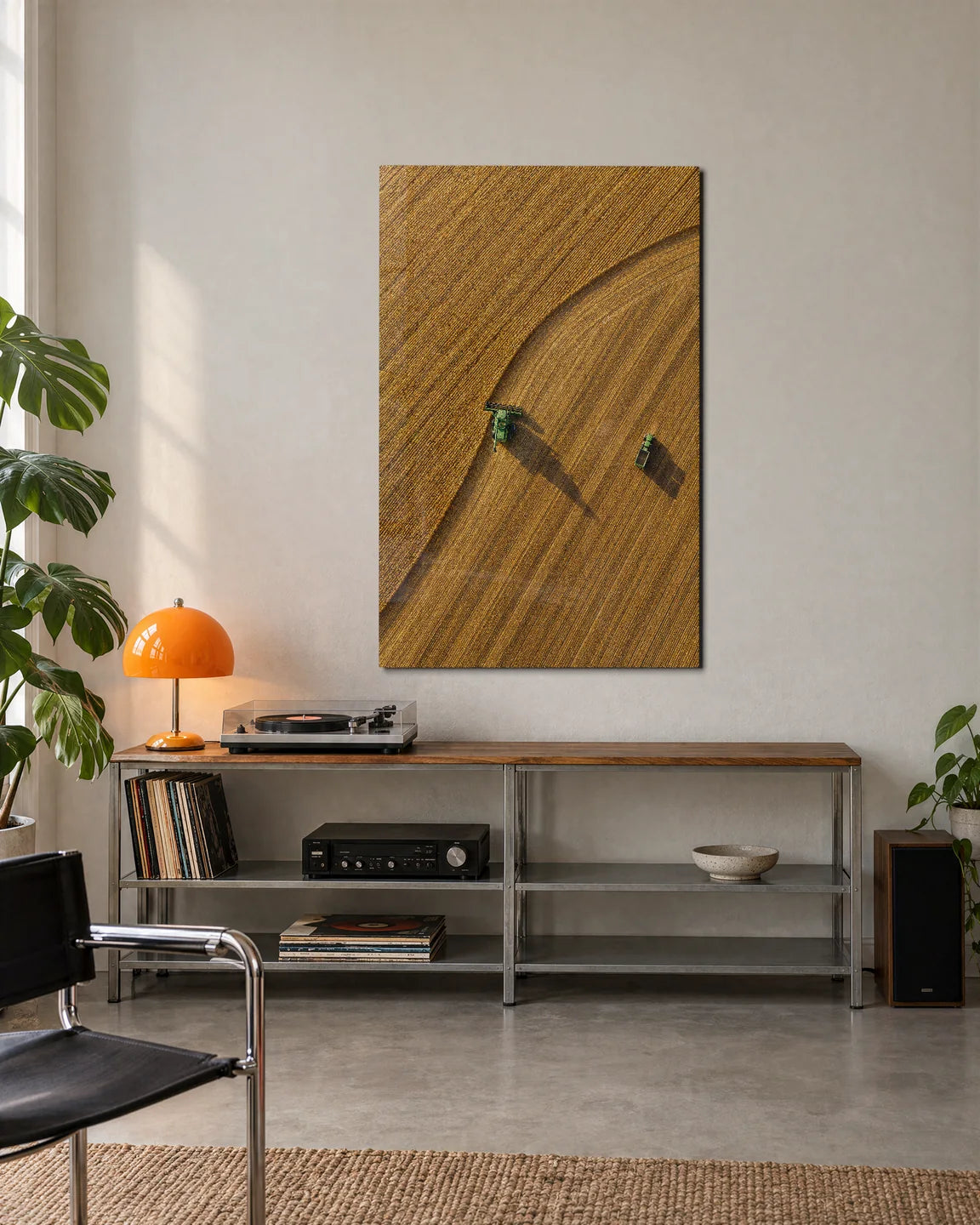 Harvest from Above — shown in a living space