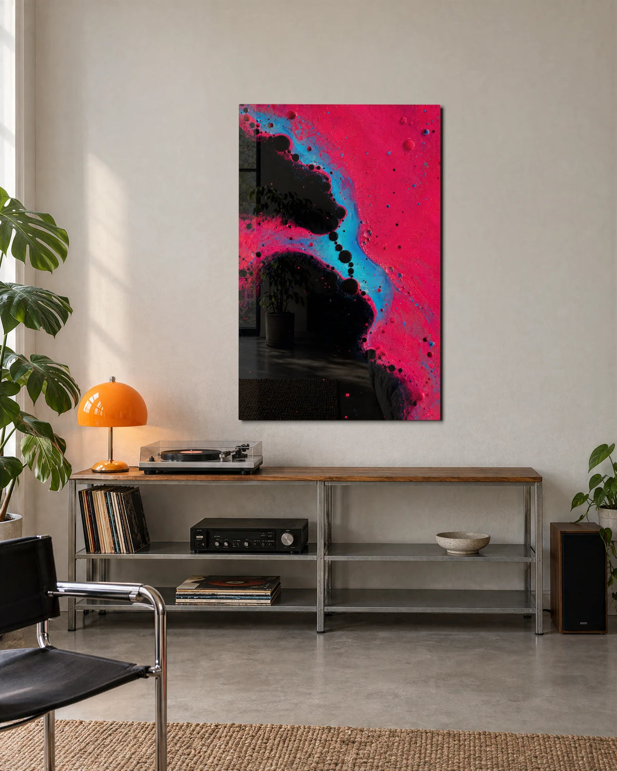 Pink at the Edge — shown in a living space
