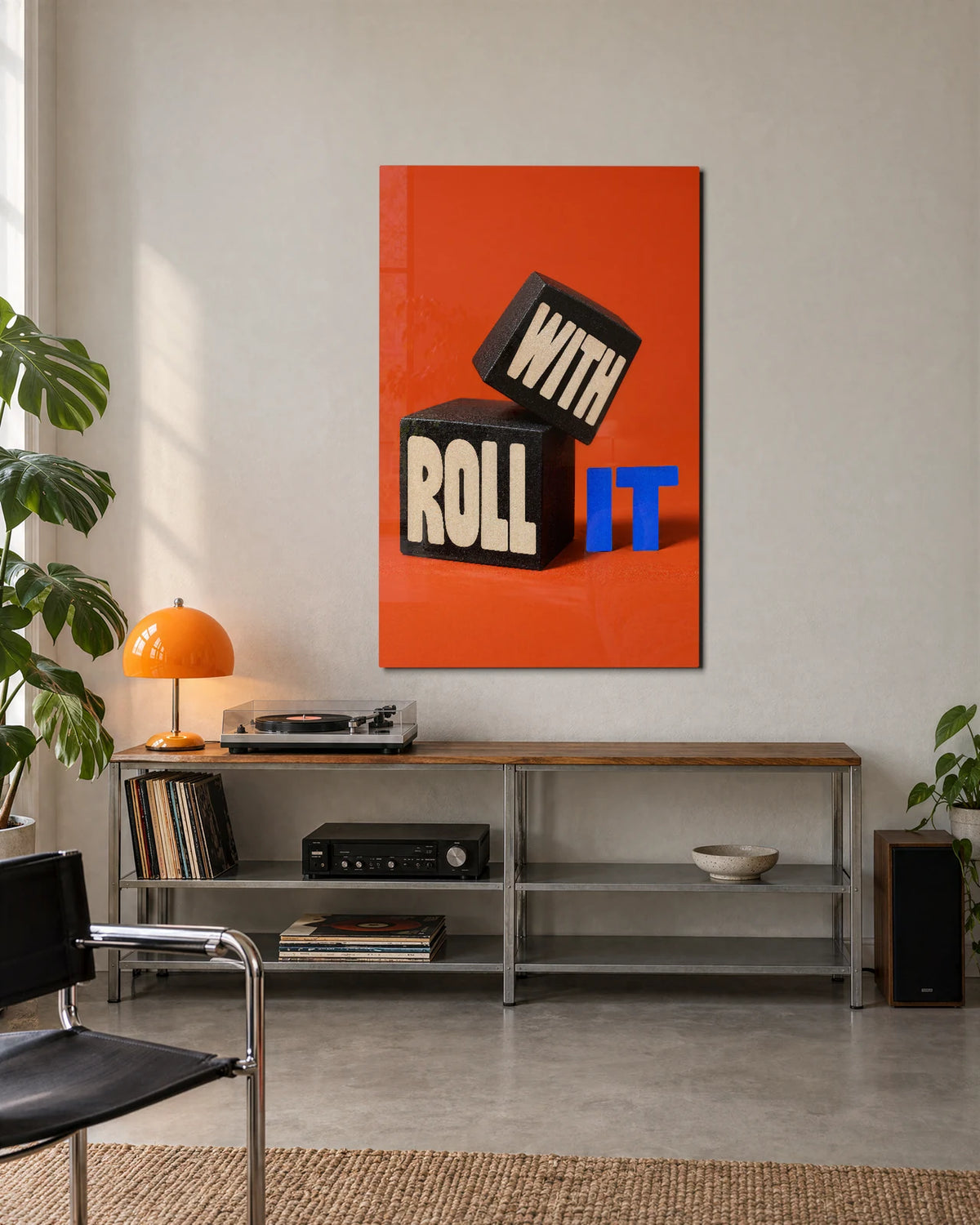 Roll with It — shown in a living space