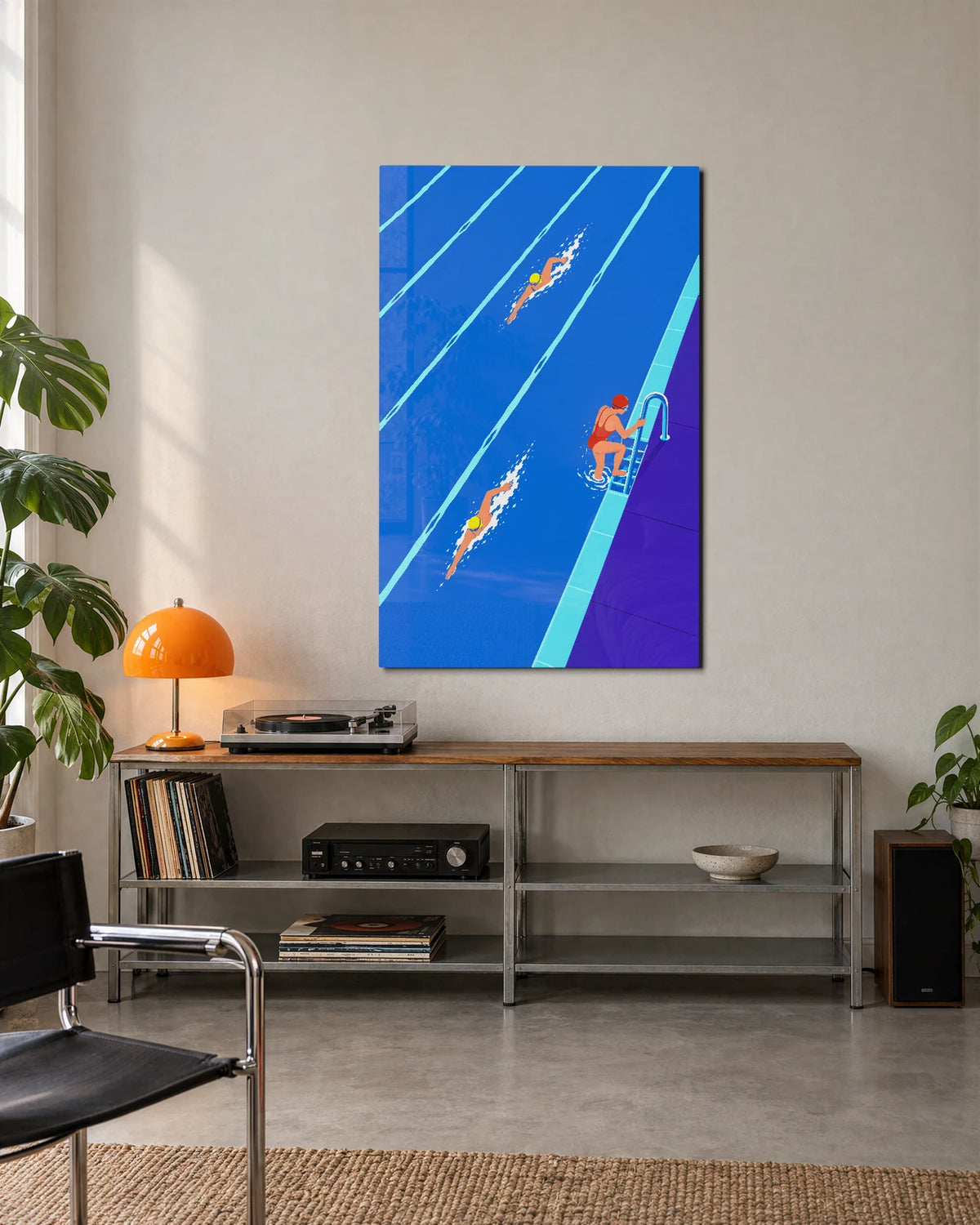 Pool Lanes — shown in a living space