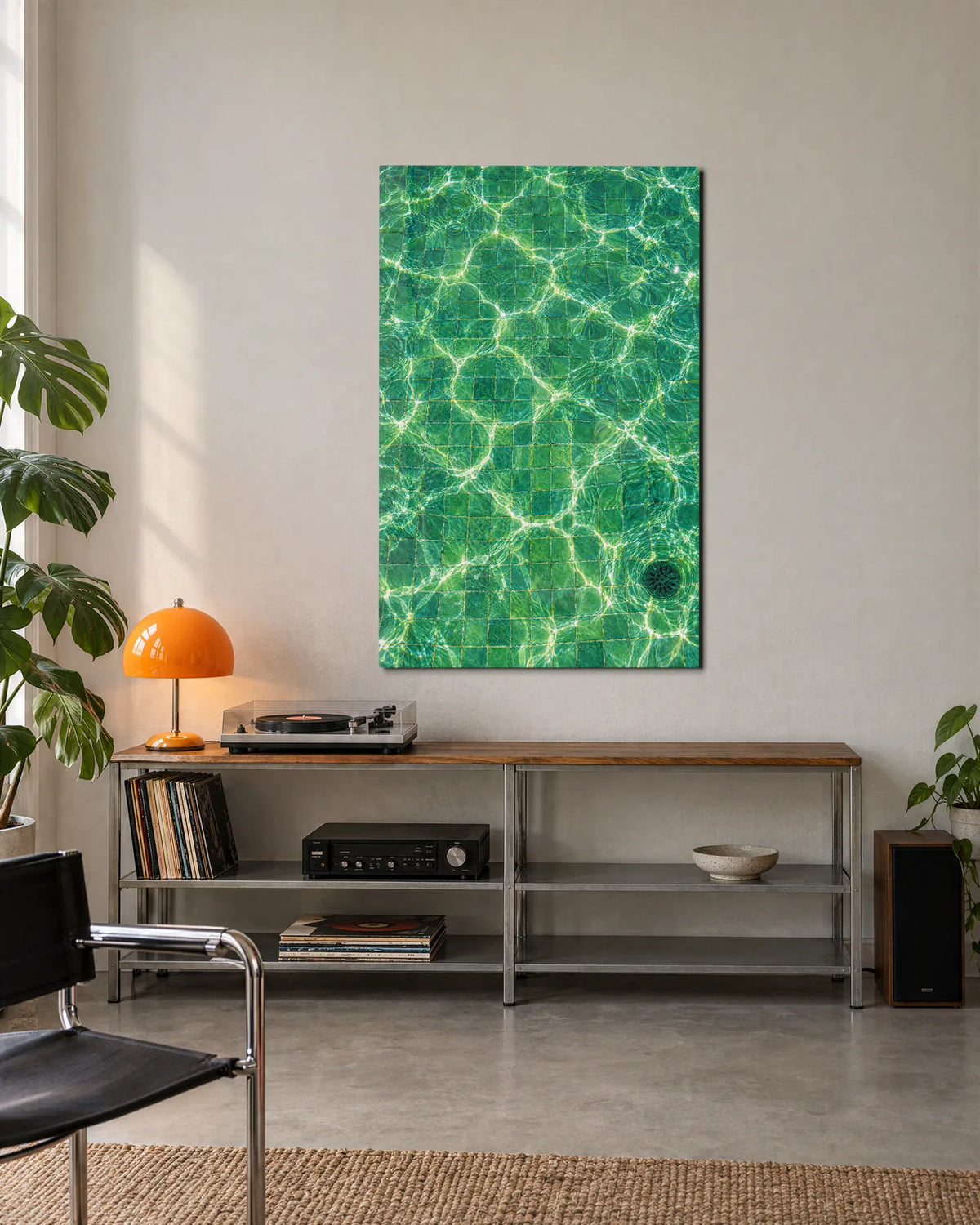 Pool Light Lines — shown in a living space