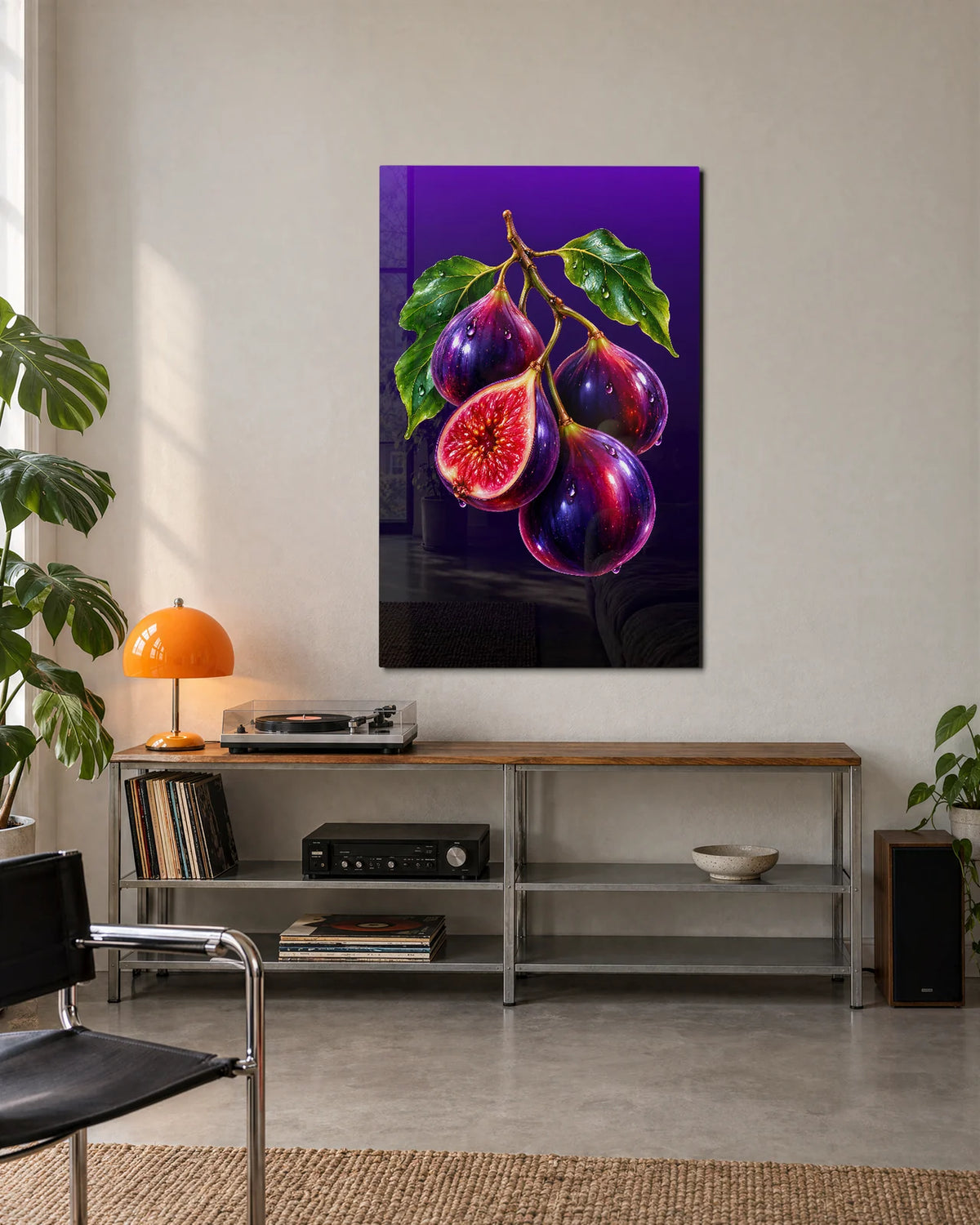 Figs on the Branch — shown in a living space
