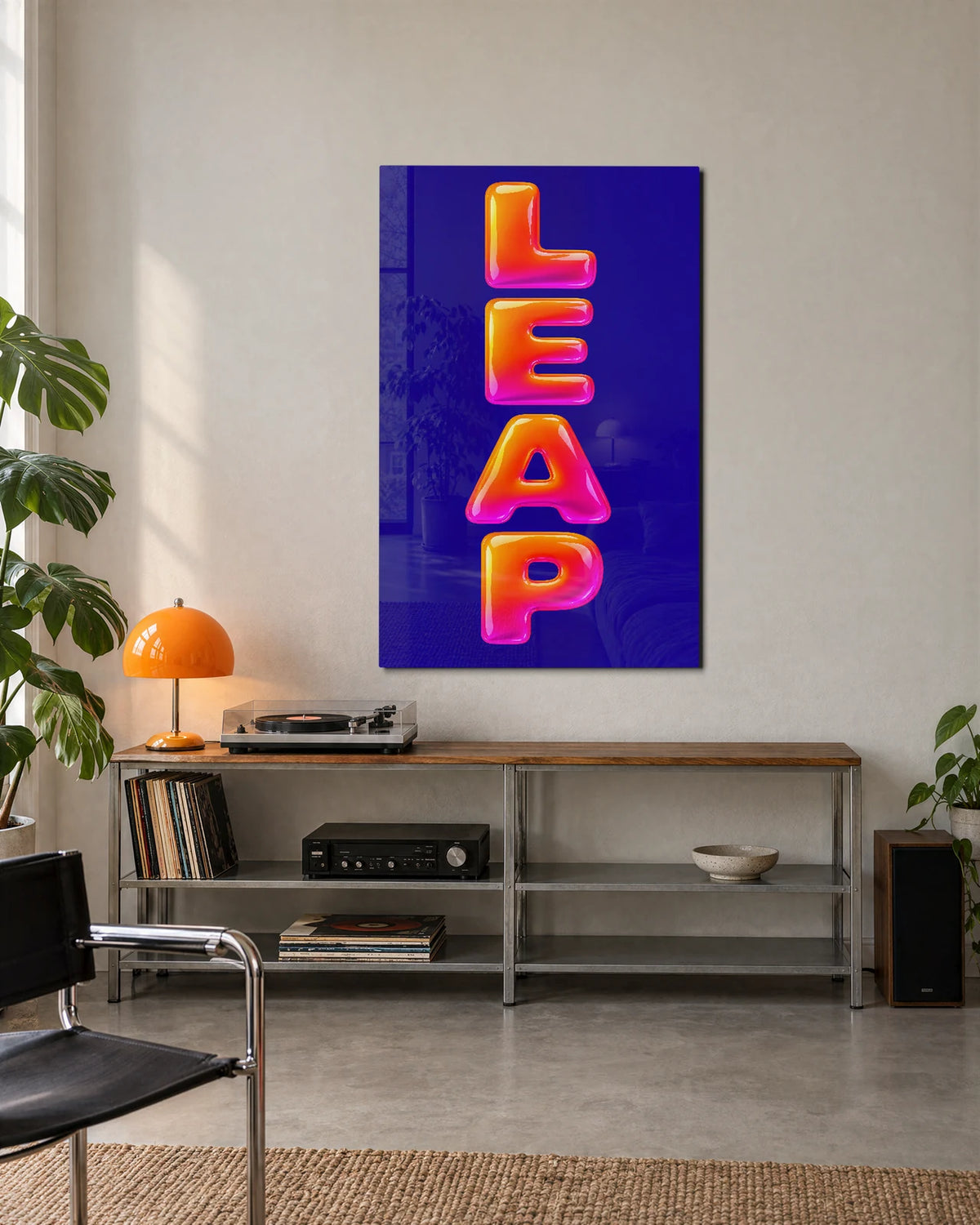 Take the Leap — shown in a living space