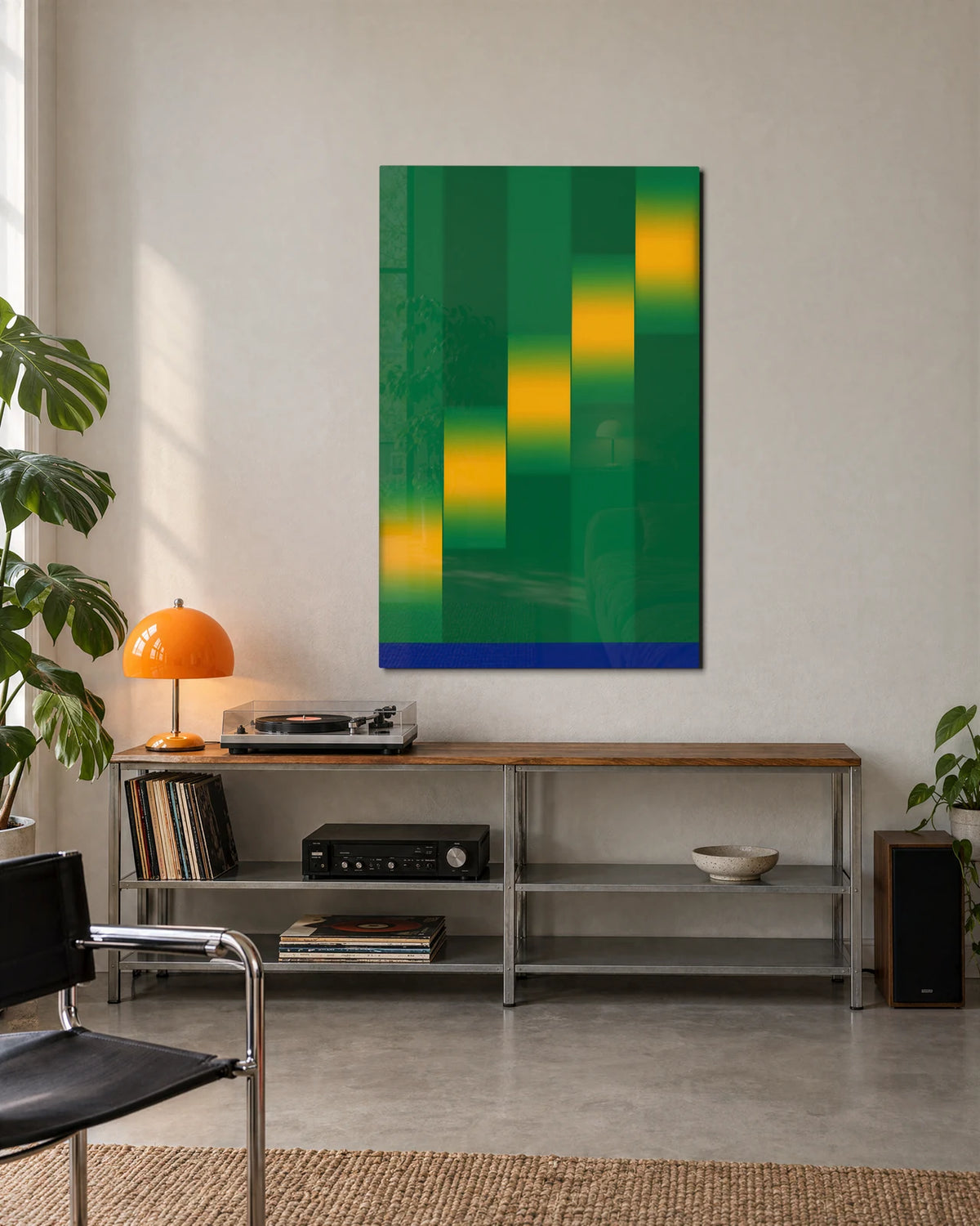 Green Light Steps — shown in a living space