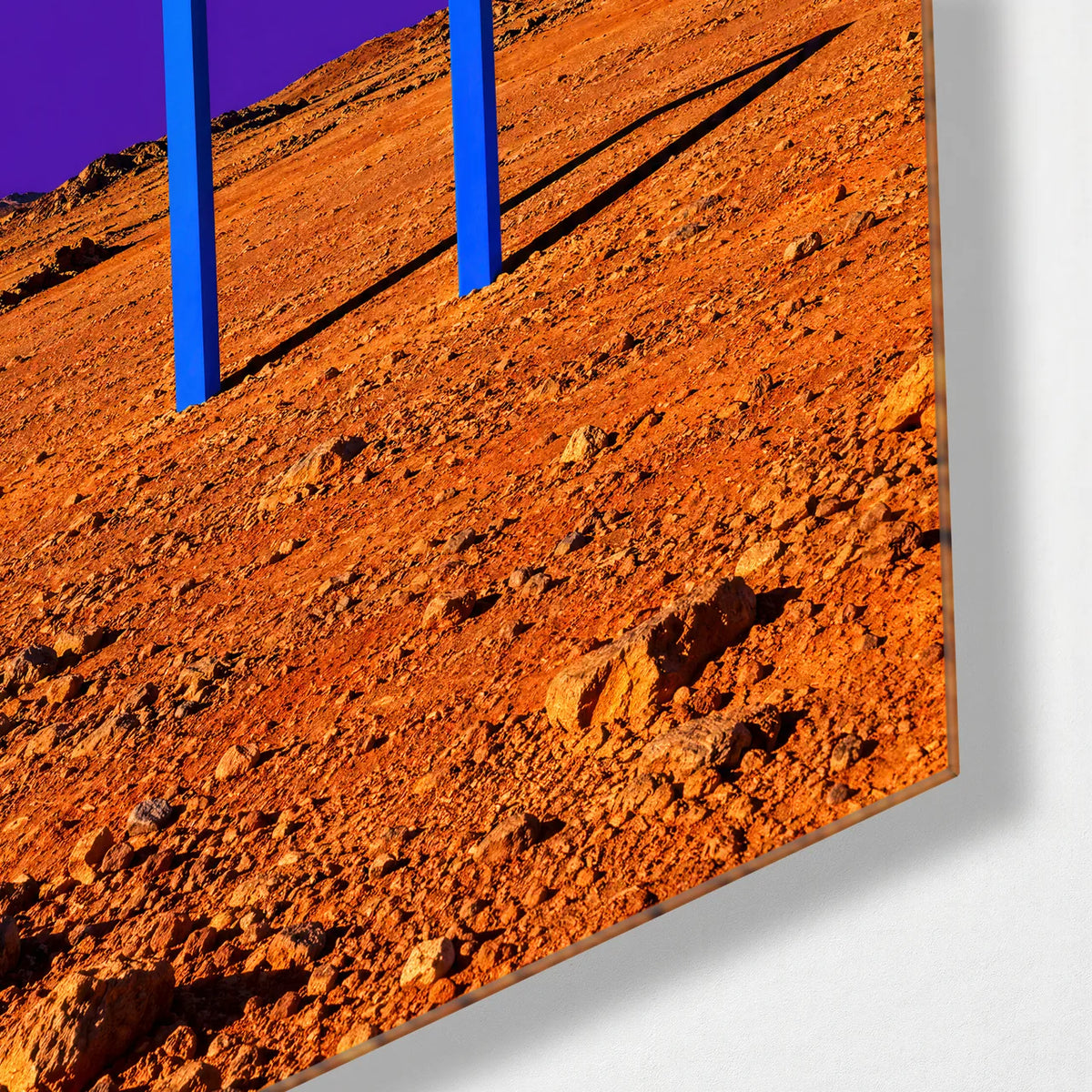 A Door in the Desert — corner detail of glass wall art