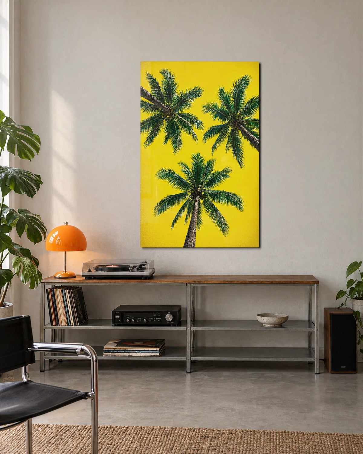 Three Palms Above — shown in a living space