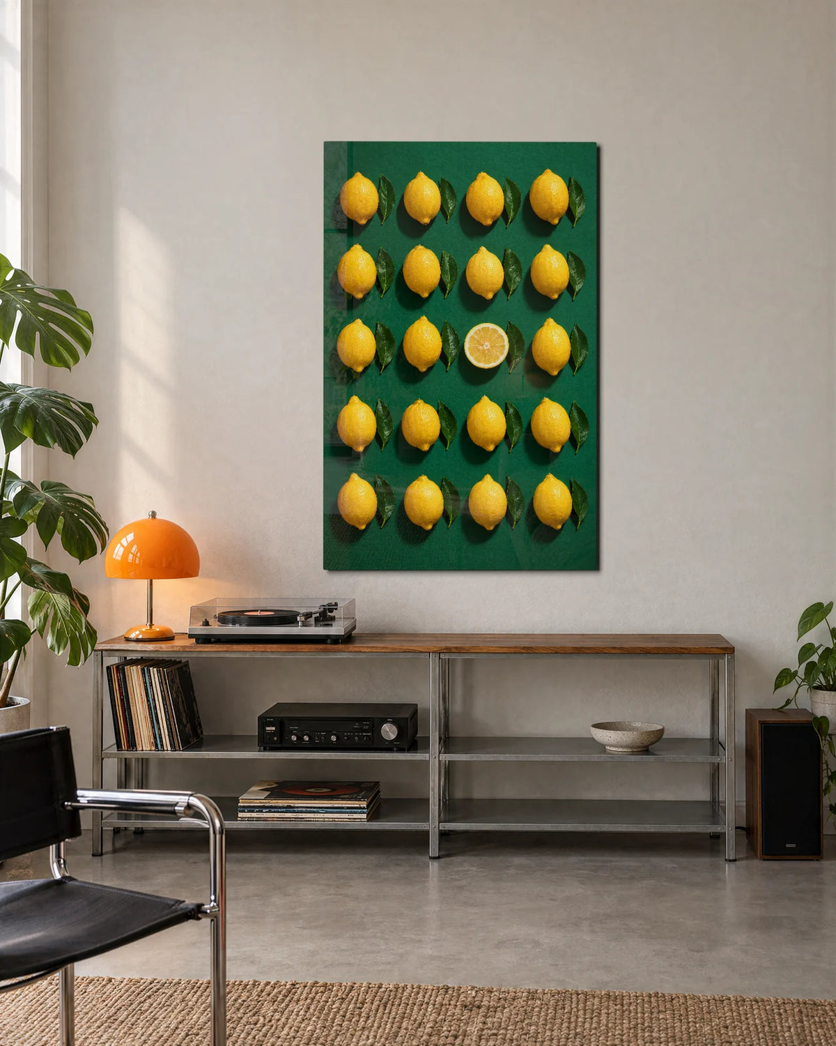 Lemon Lineup — shown in a living space