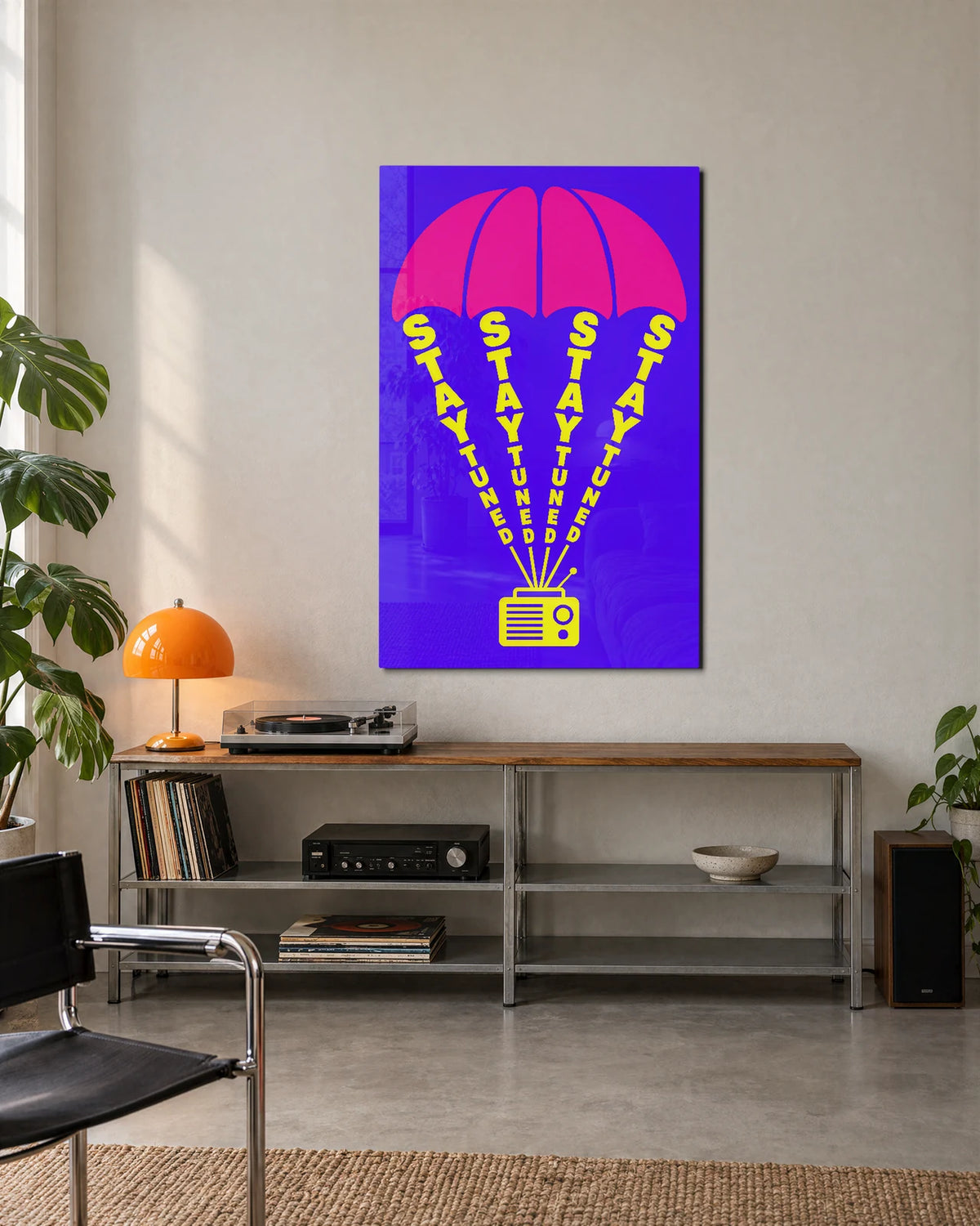 Stay Tuned — shown in a living space