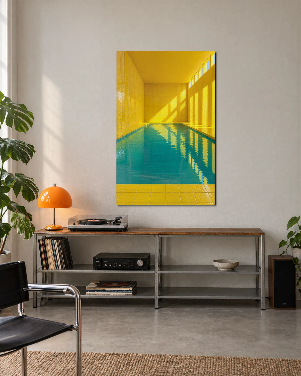 The Yellow Pool Room — shown in a living space