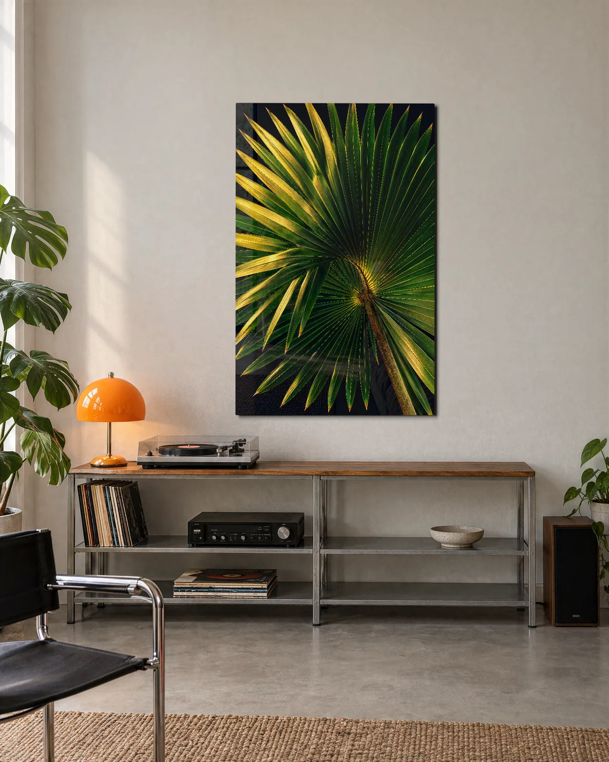Palm in Light — shown in a living space