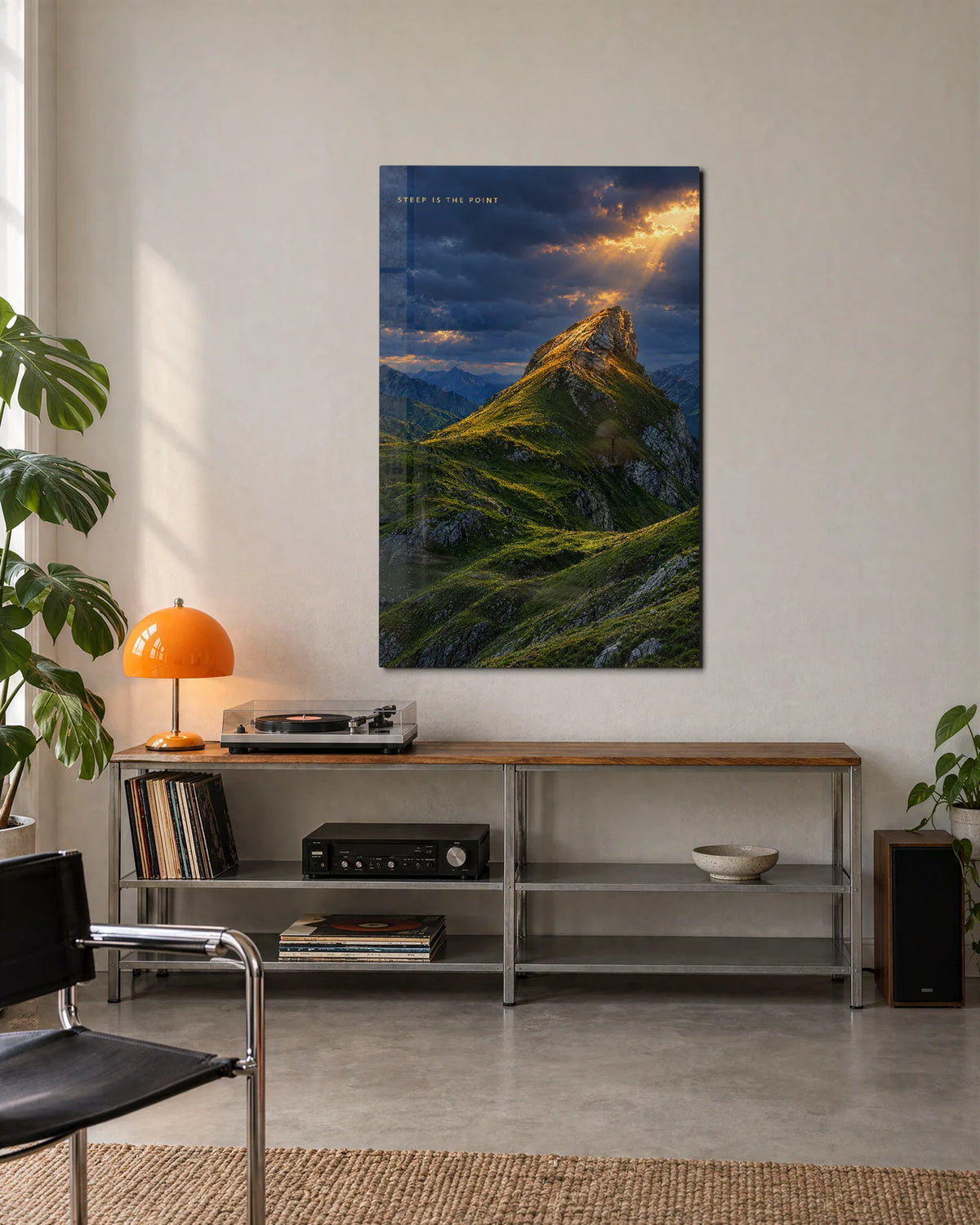 Steep Is the Point — shown in a living space