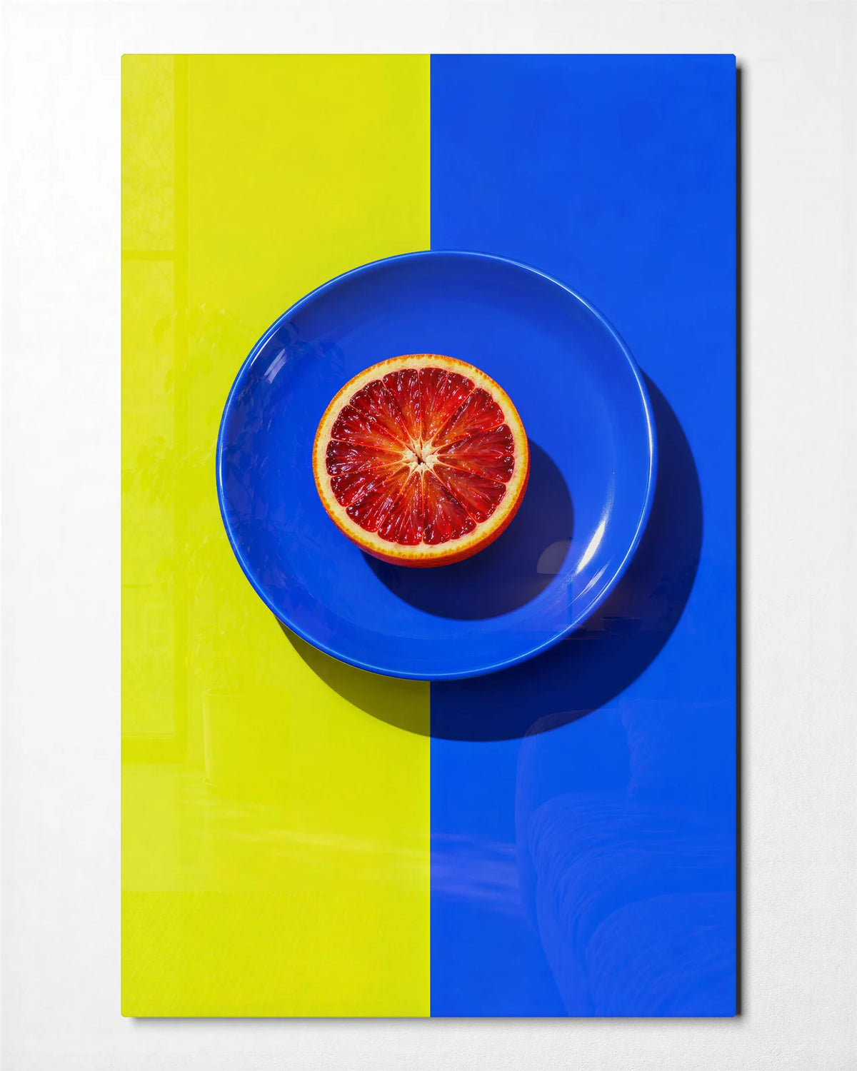One Slice Centre Stage — front view of glass wall art