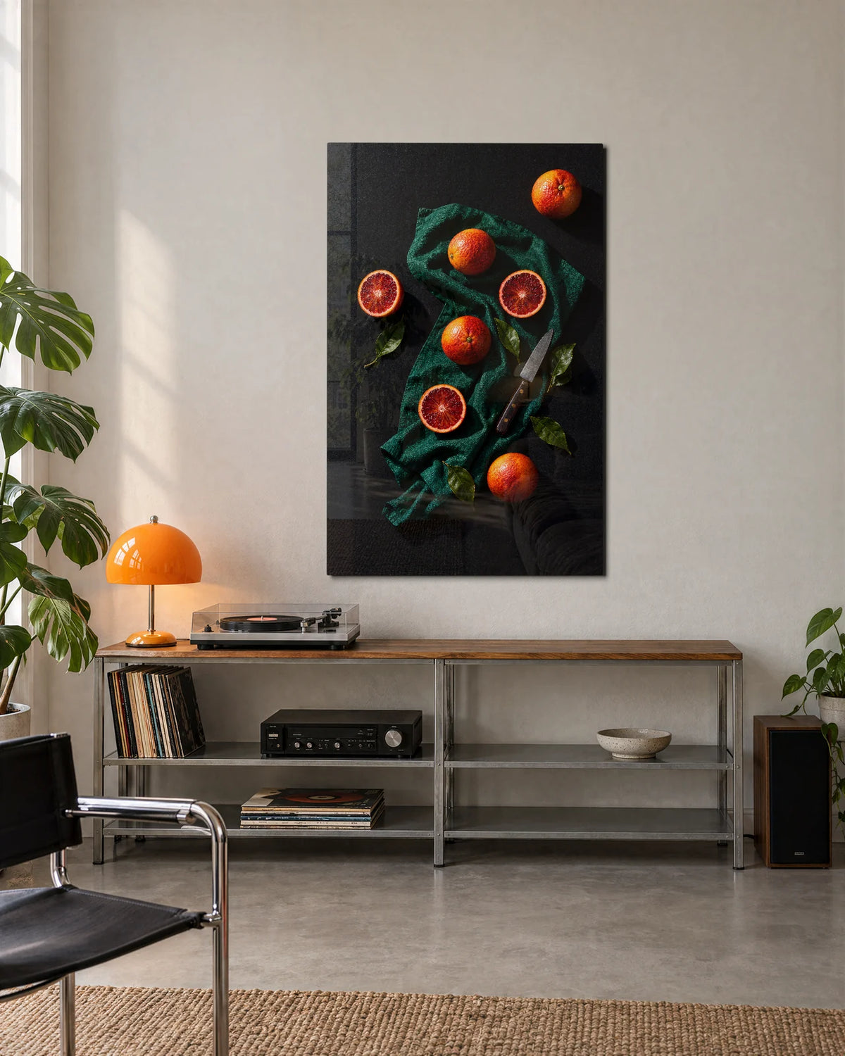 Blood Oranges on Green — shown in a living space