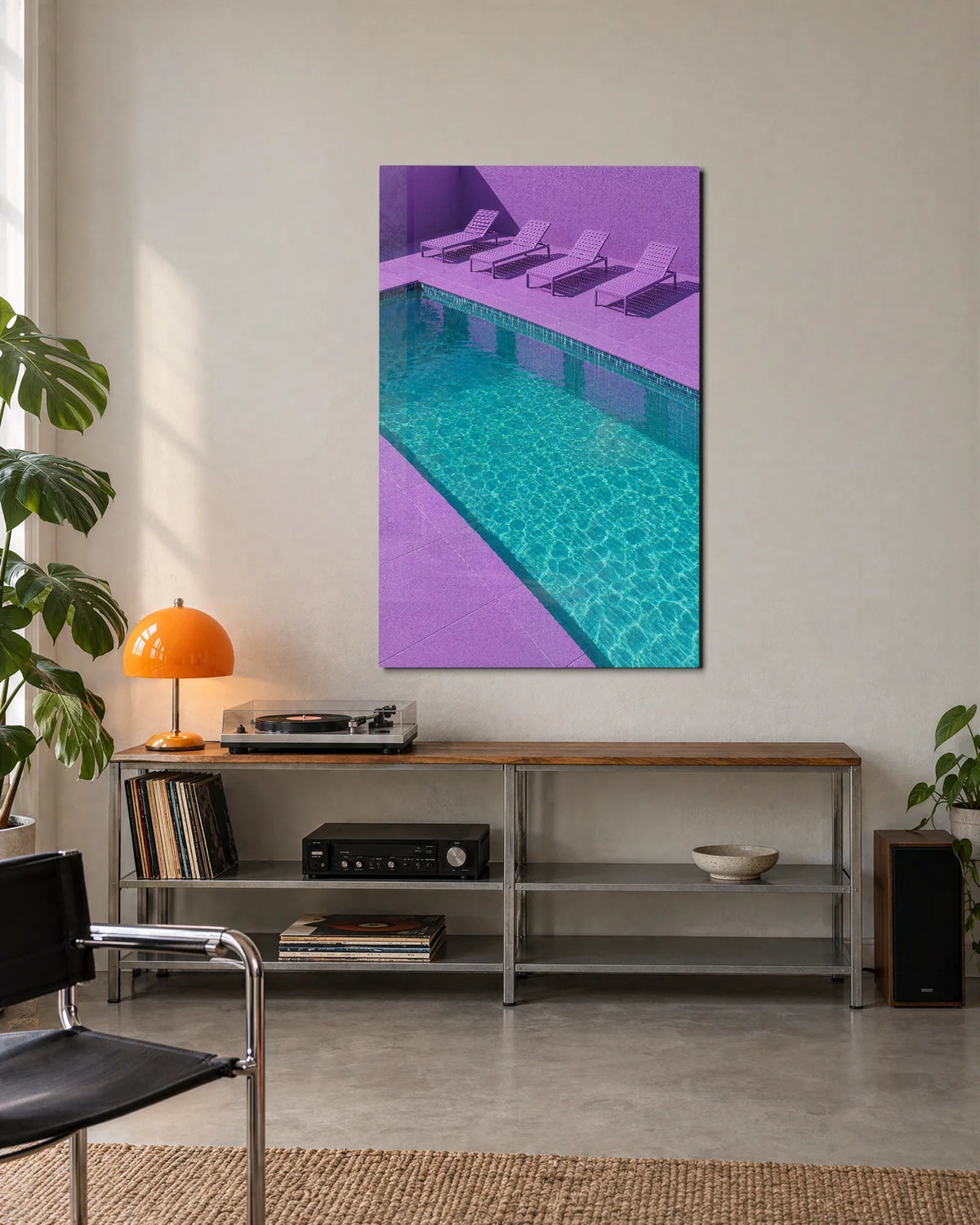 Four Places by the Pool — shown in a living space