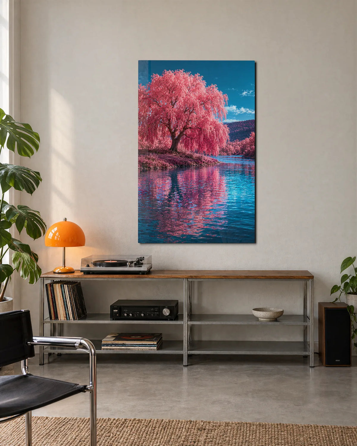 Pink Willow Water — shown in a living space