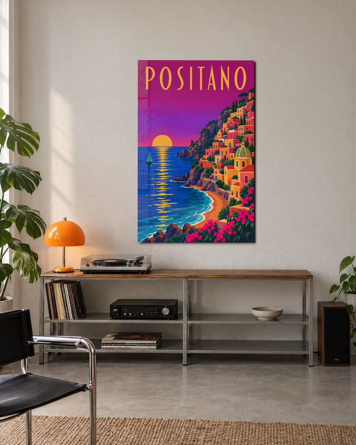 Positano at Sunset — shown in a living space