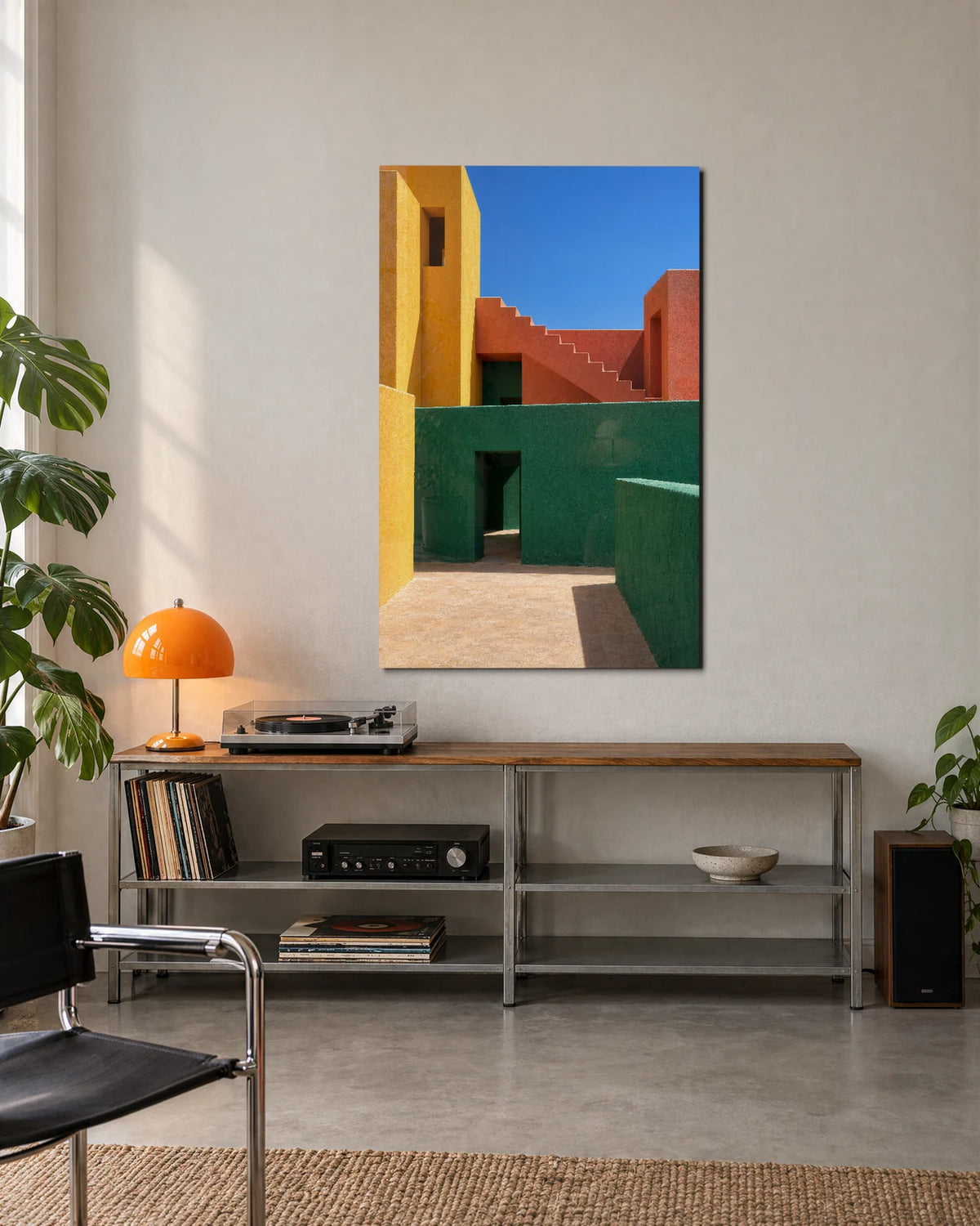 Courtyard in Three Colours — shown in a living space