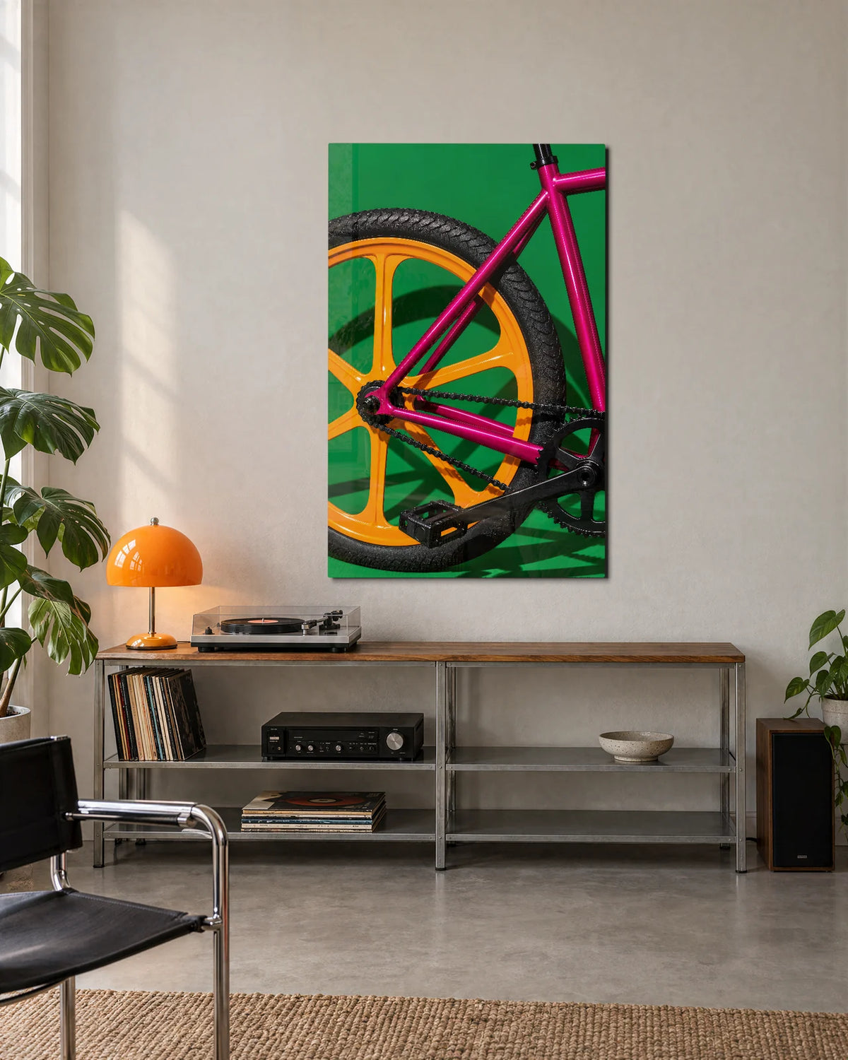 Bright Bicycle Detail — shown in a living space