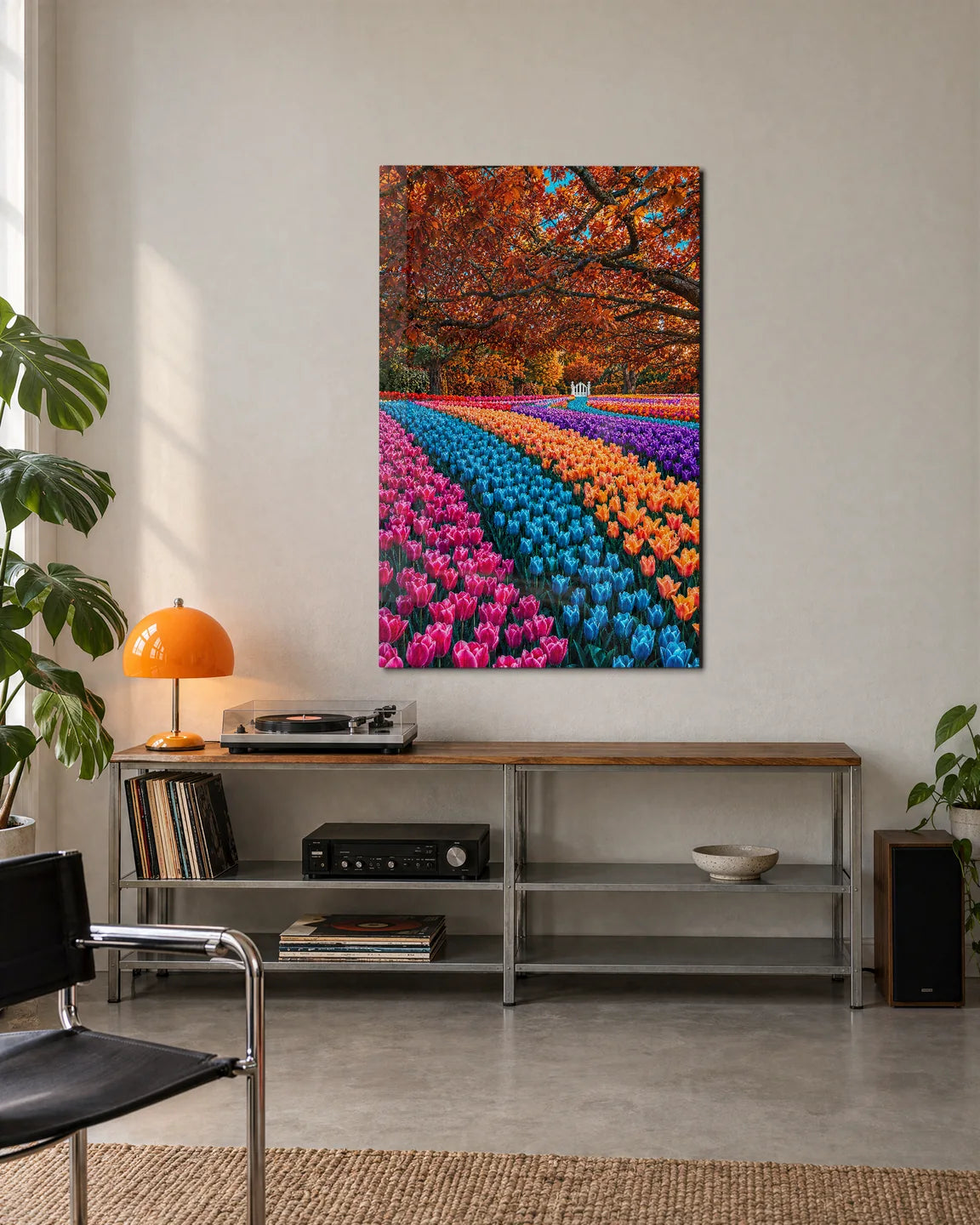 A Garden in Stripes — shown in a living space