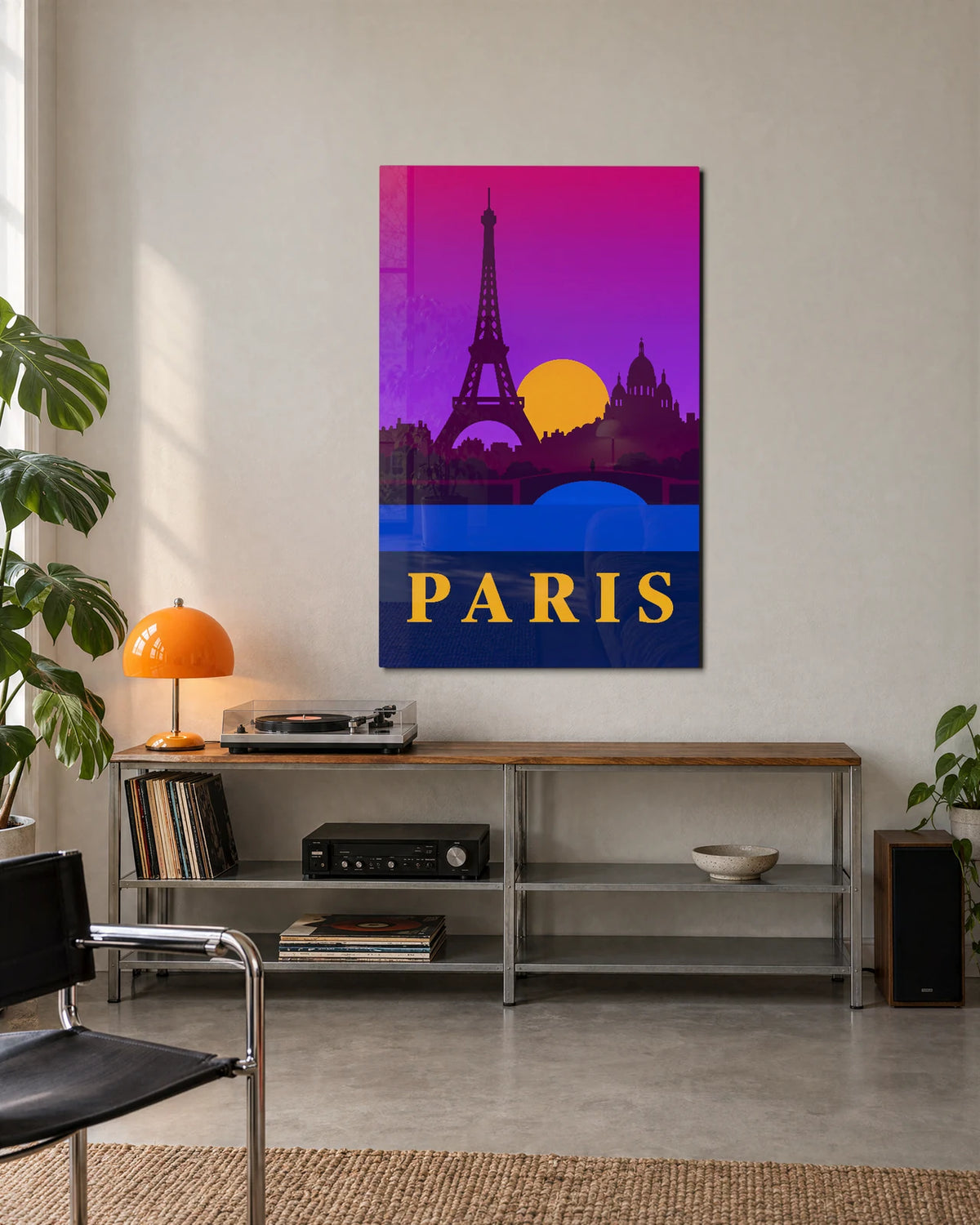 Paris in Purple — shown in a living space