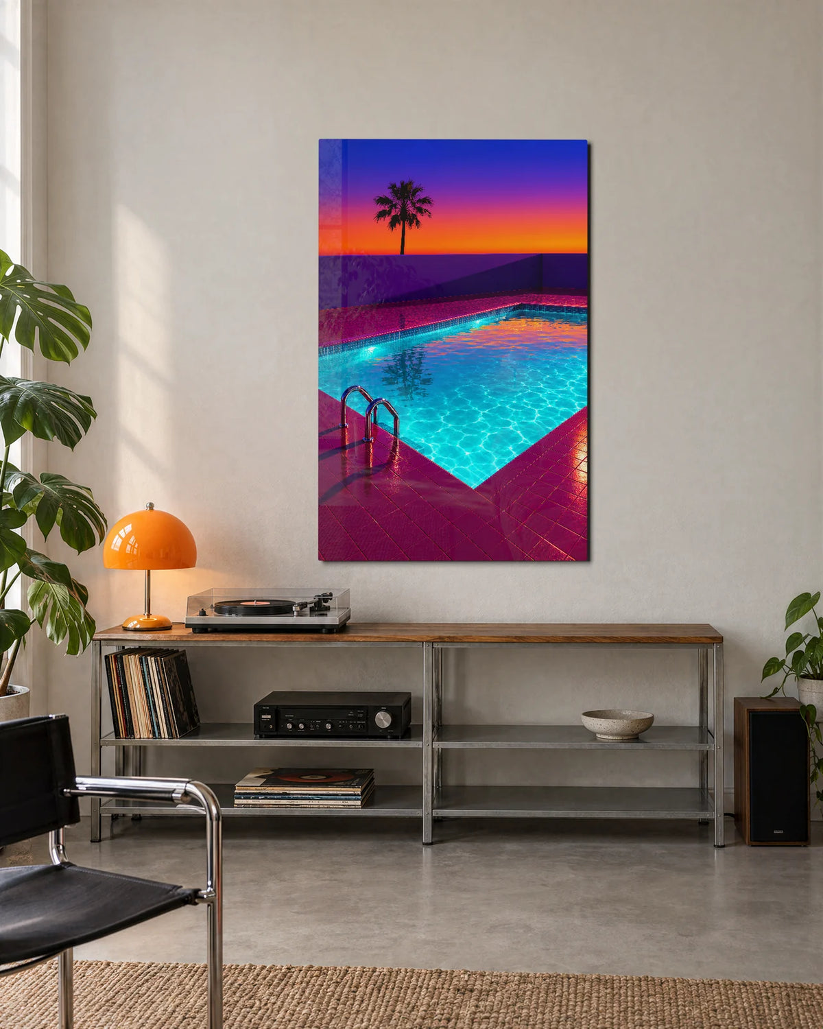 Pool After Sunset — shown in a living space