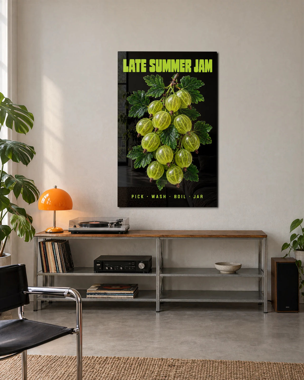 Late Summer Jam — shown in a living space