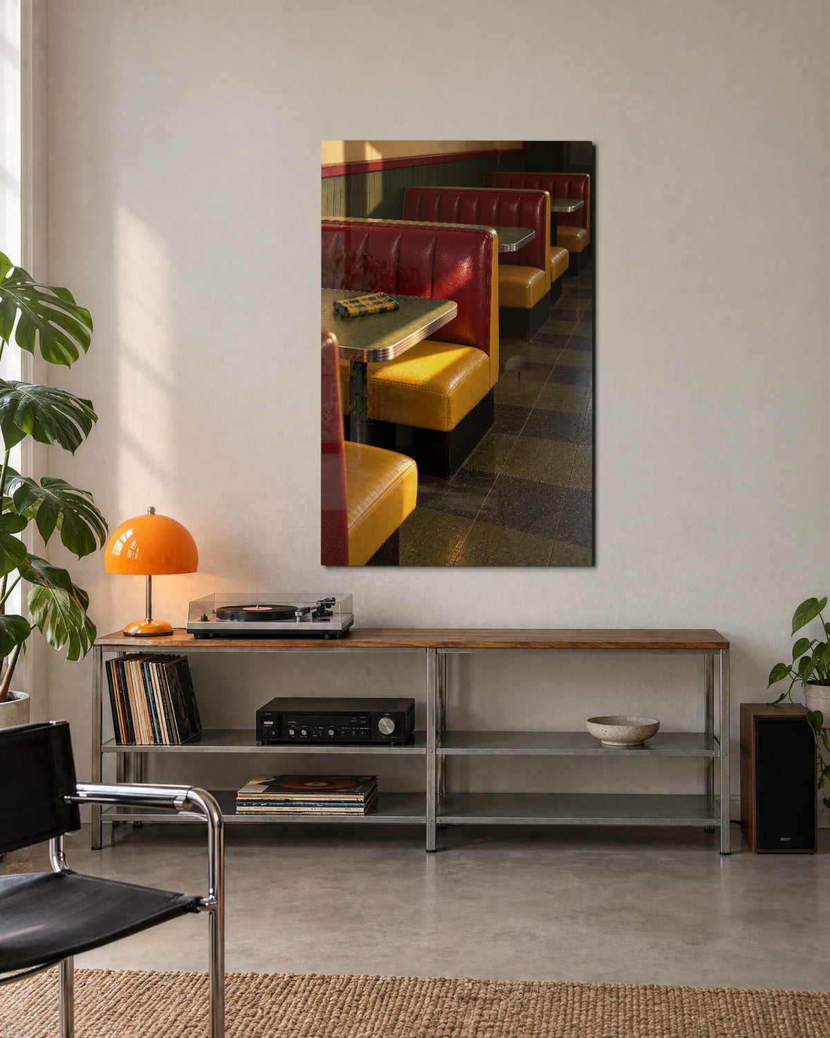 A Booth in the Sun — shown in a living space